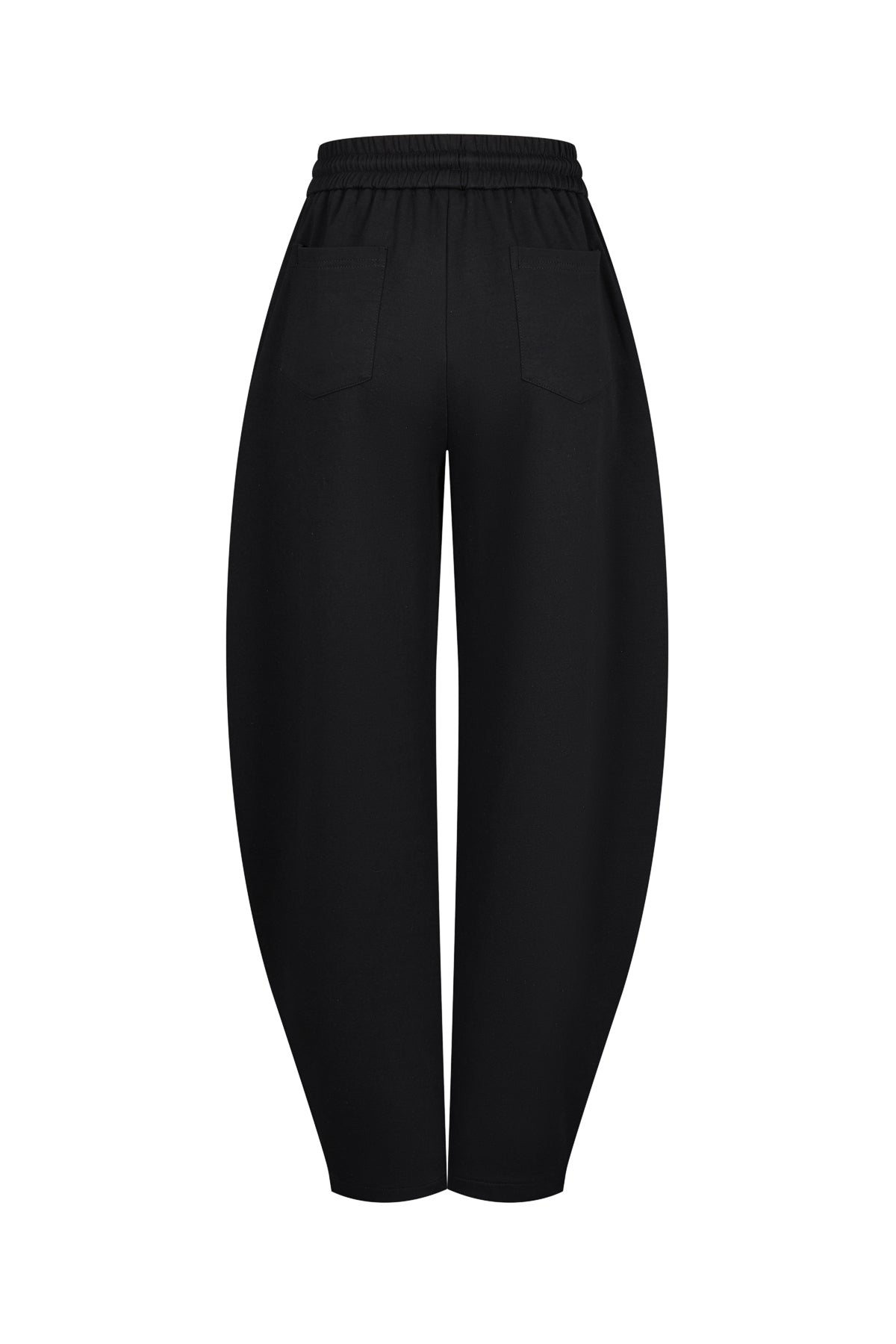 Mix Media Barrel Pants