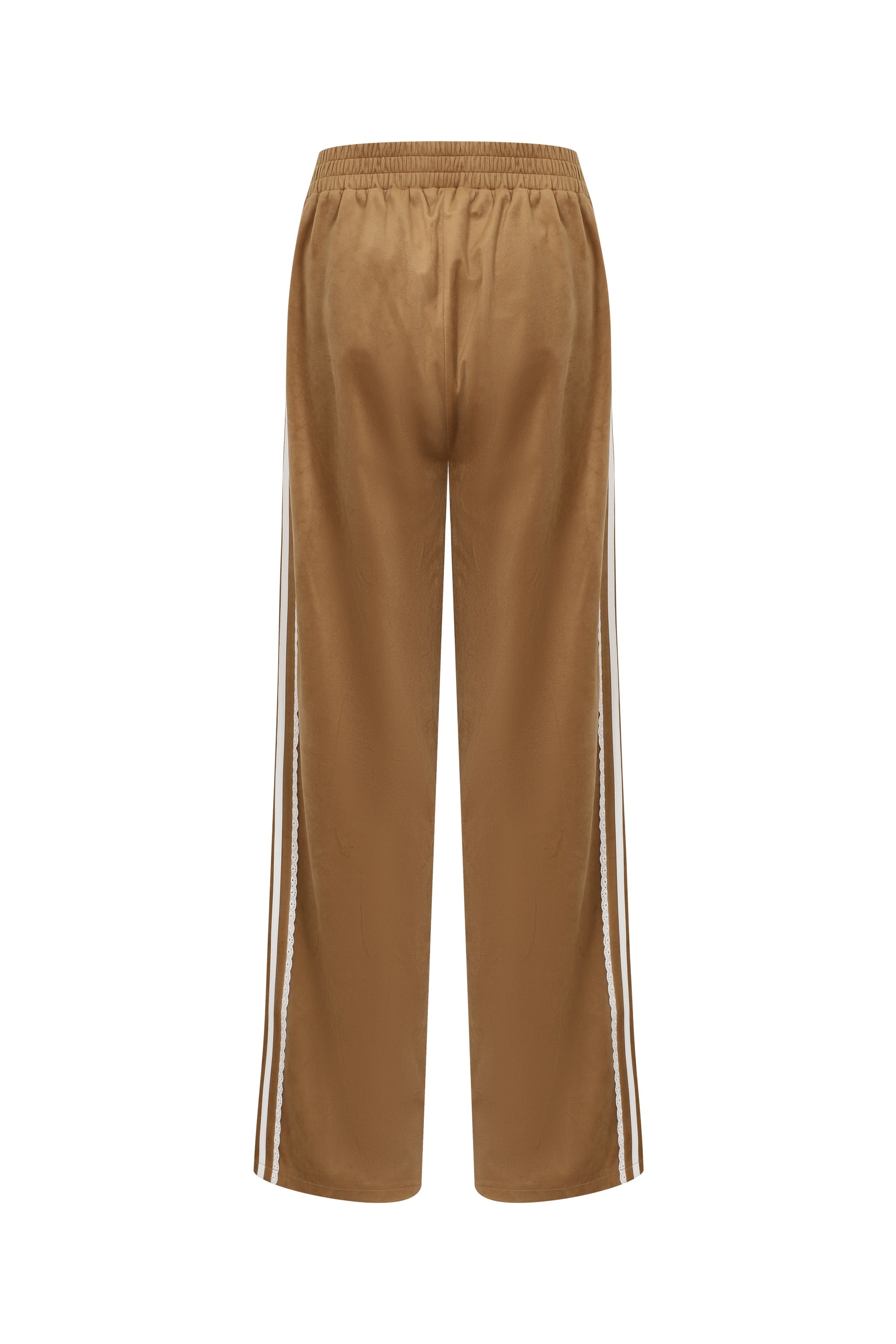 Velvet Vignette Lace Pants With Side Stripe