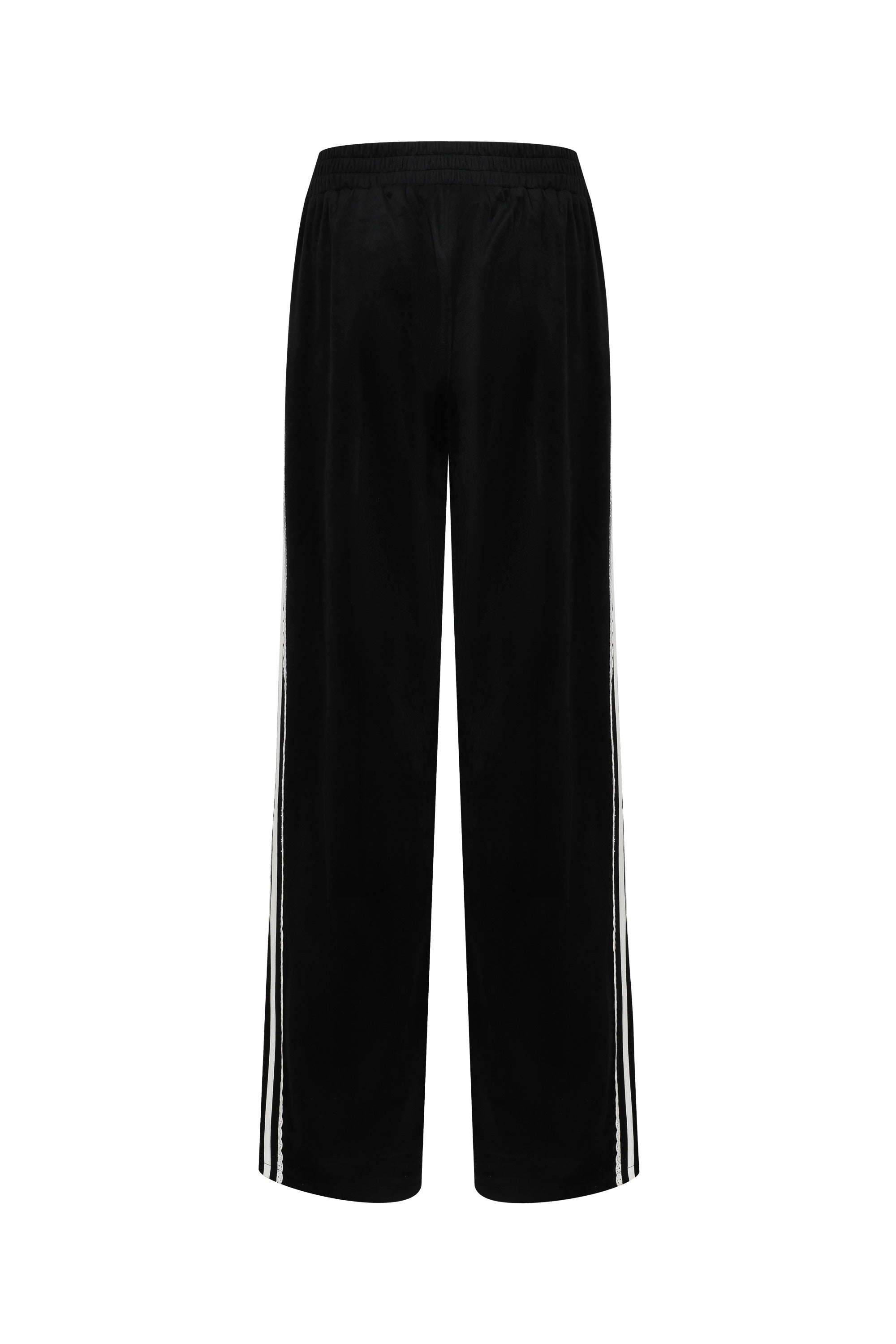 Velvet Vignette Lace Pants With Side Stripe