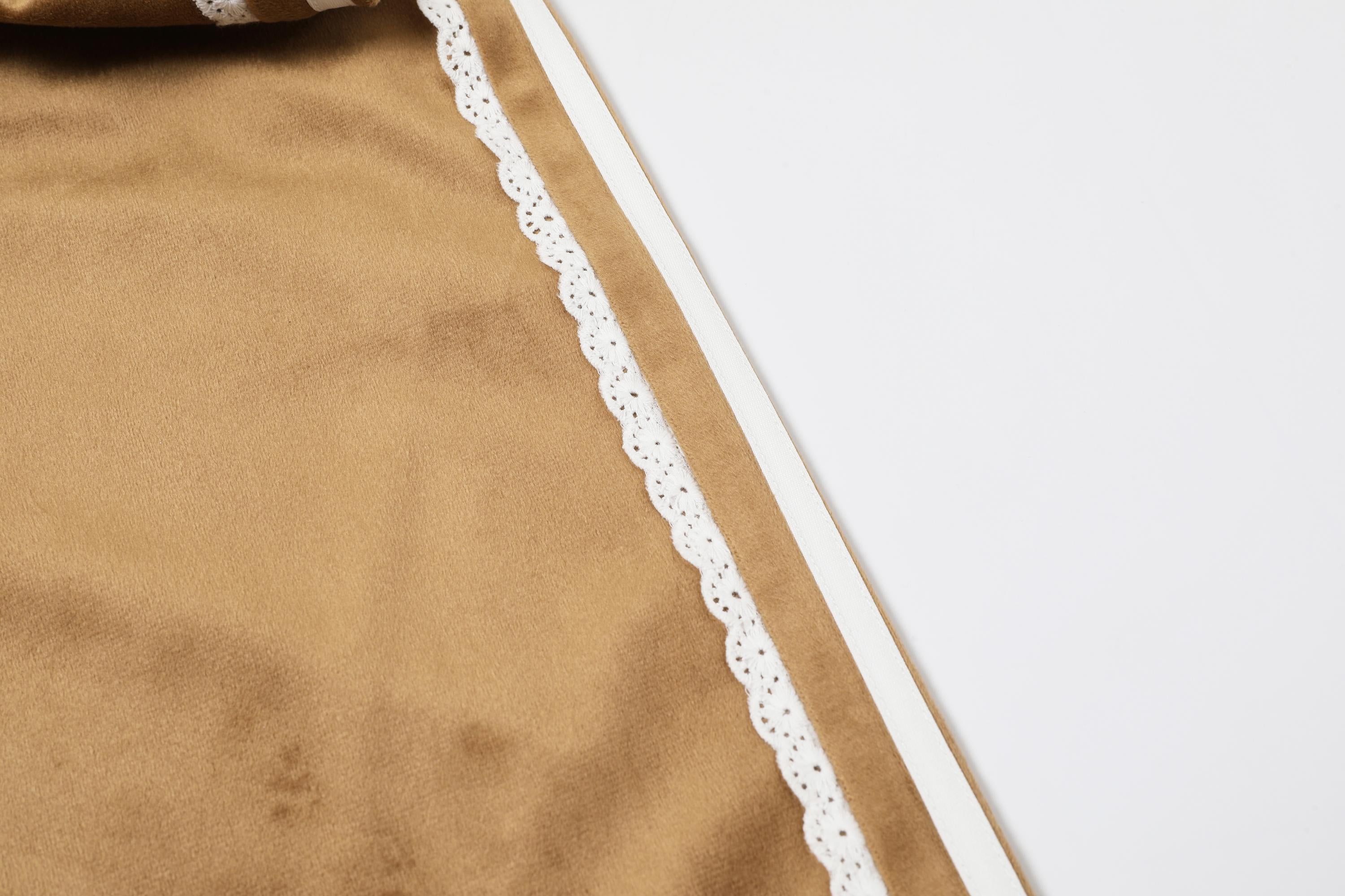 Velvet Vignette Lace Pants With Side Stripe