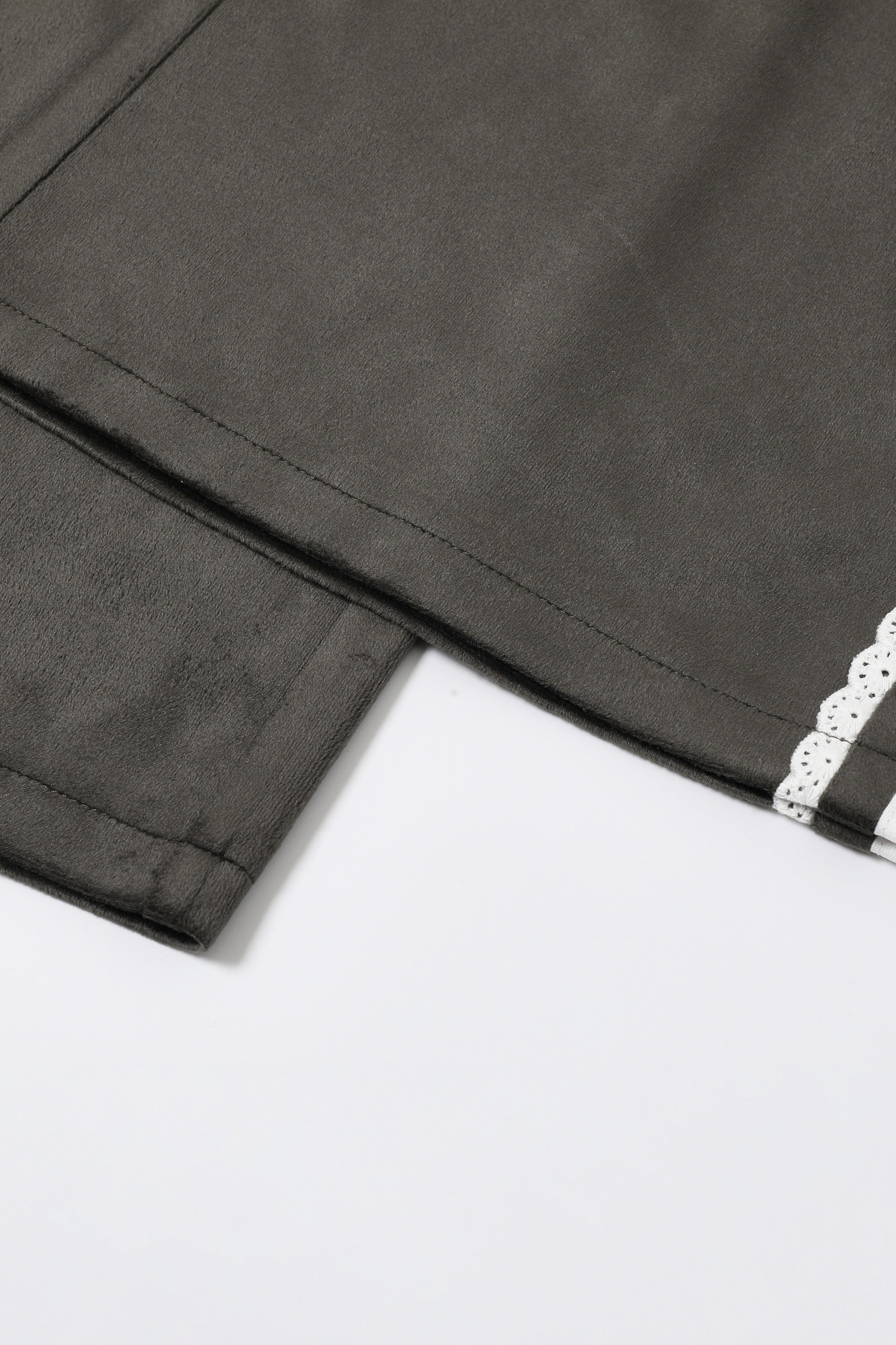 Velvet Vignette Lace Pants With Side Stripe