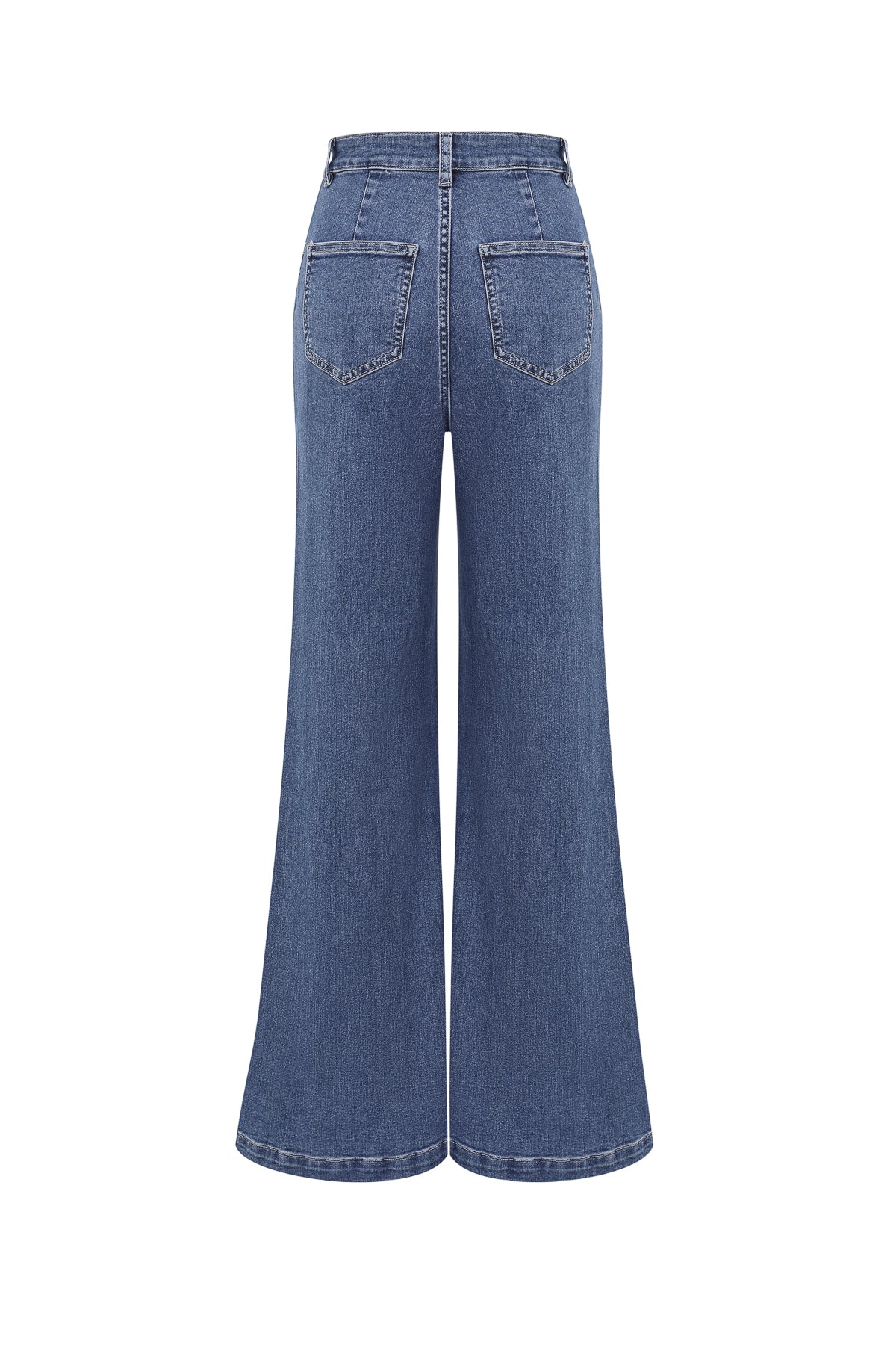 Nyla Wide Leg Flare Denim Pant