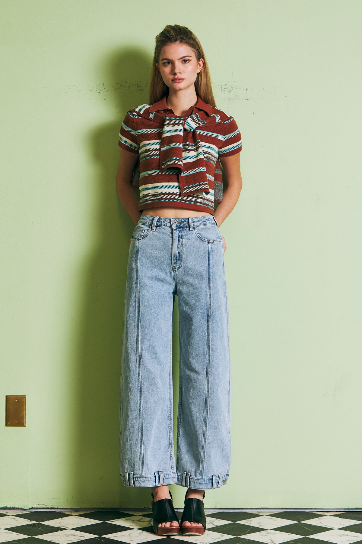 High Waist Barrel Jeans