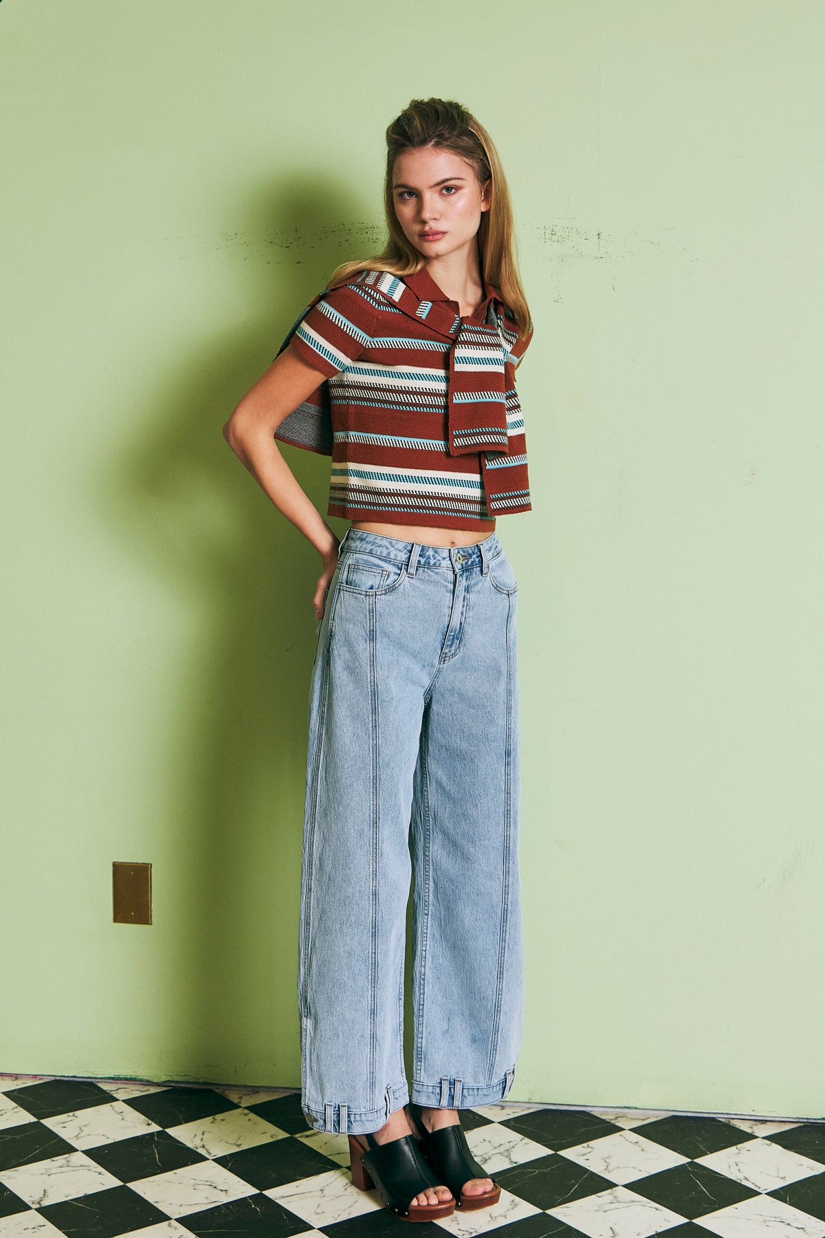High Waist Barrel Jeans