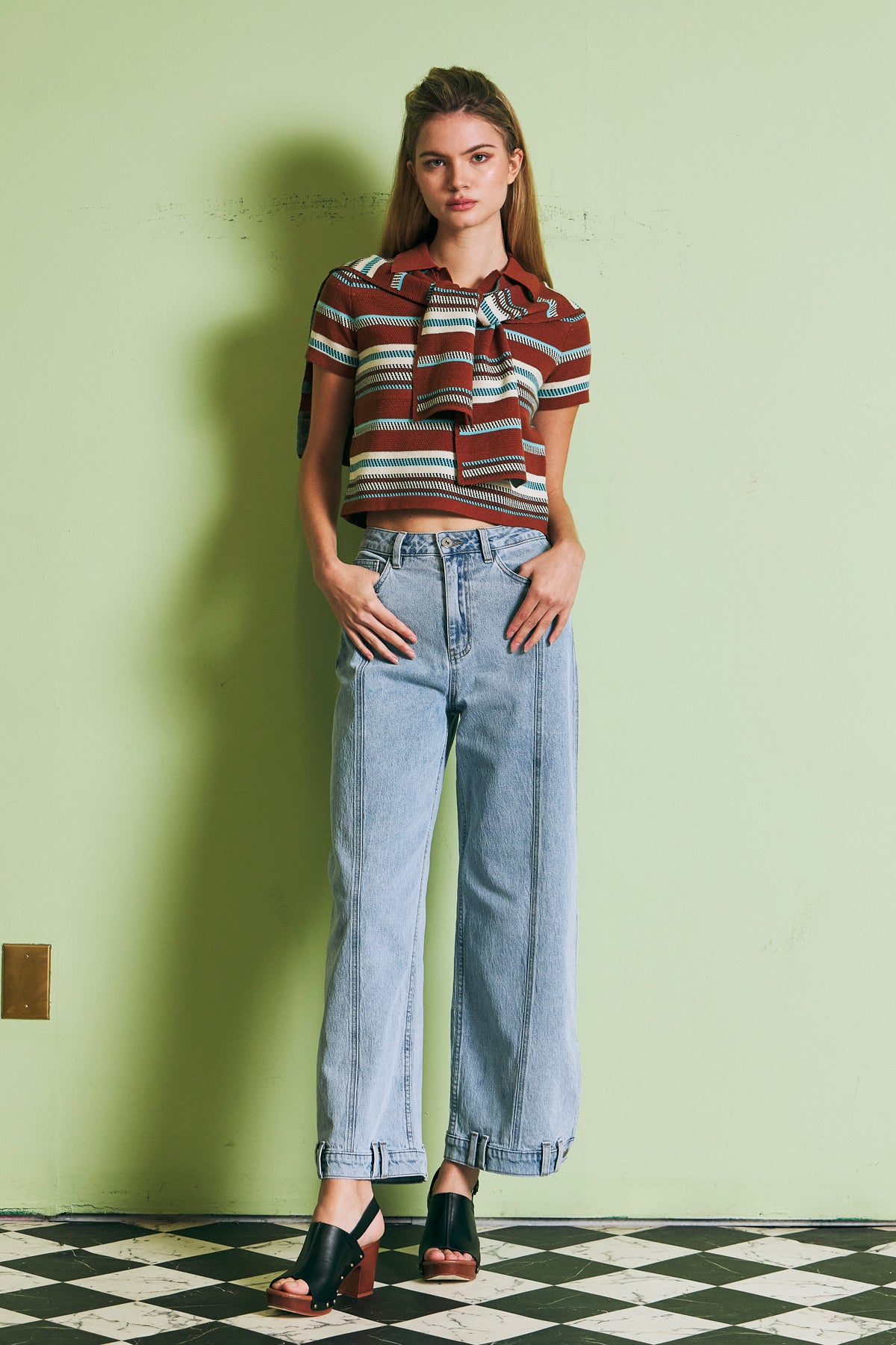 High Waist Barrel Jeans