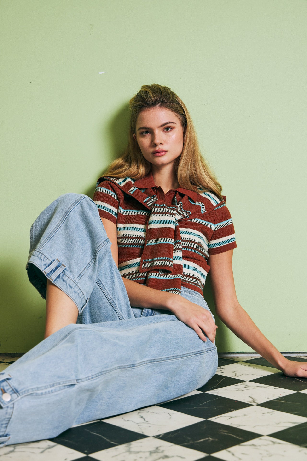 High Waist Barrel Jeans