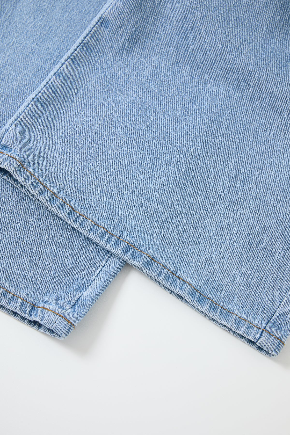 Maison Contrast Ribbon Denim Pants