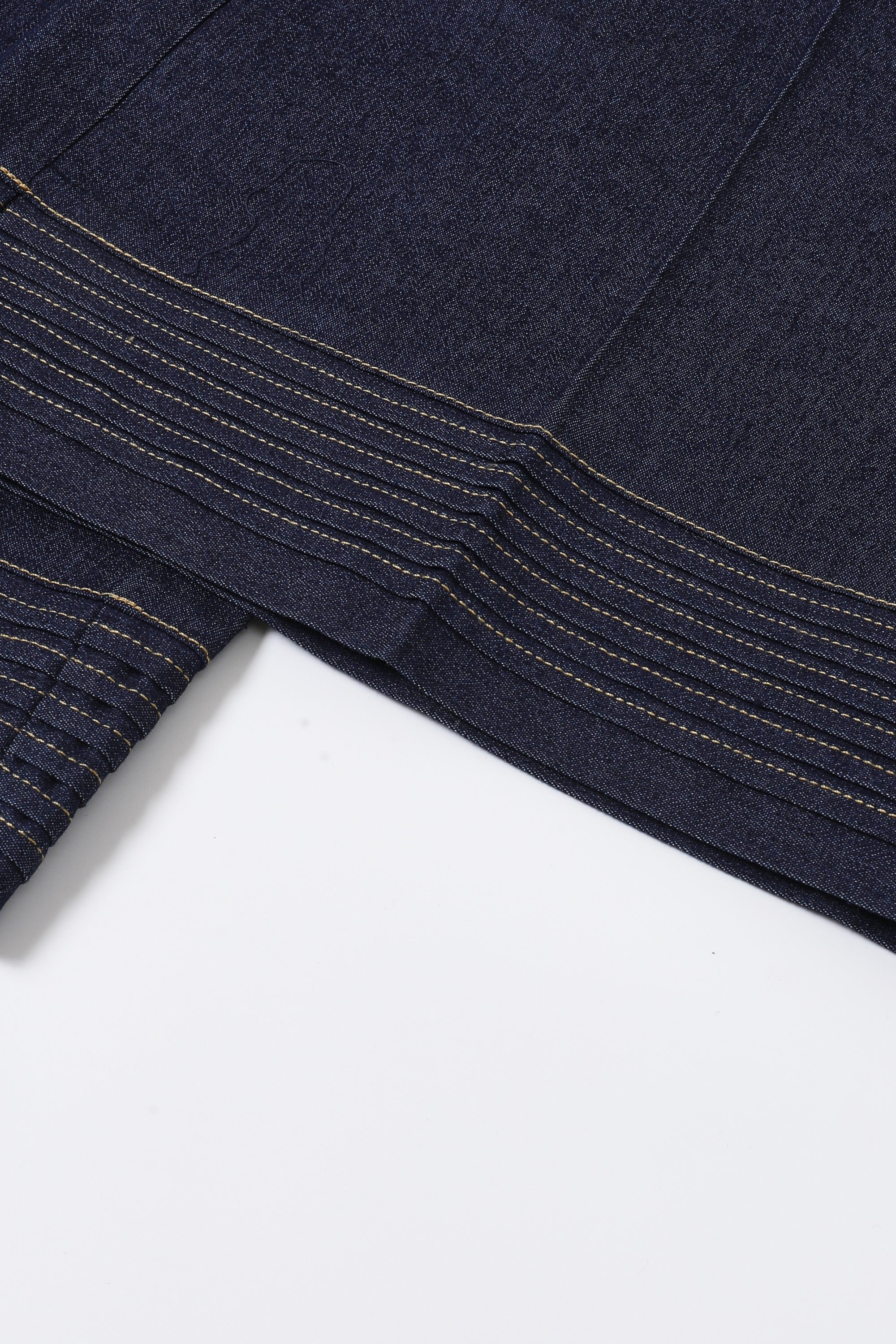 Architect Pintuck Wide Leg Denim Pants