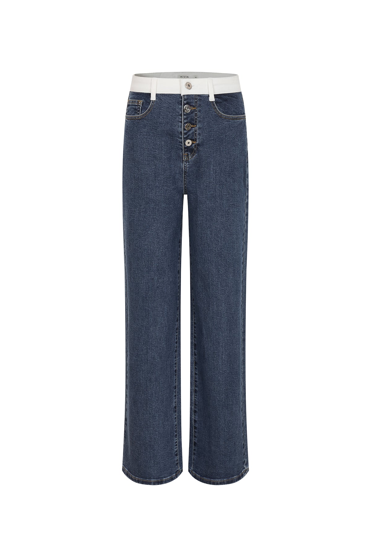 The Protocol Contrast Band Denim Jeans