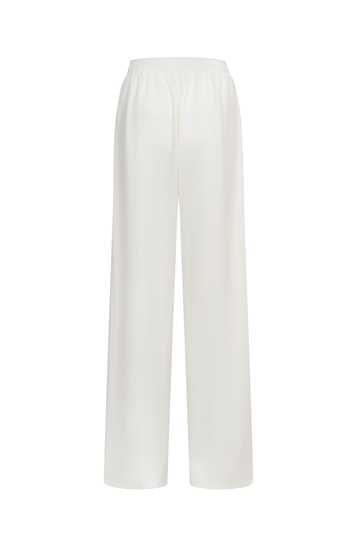 Crystal Drop Knit Wide-Leg Pants