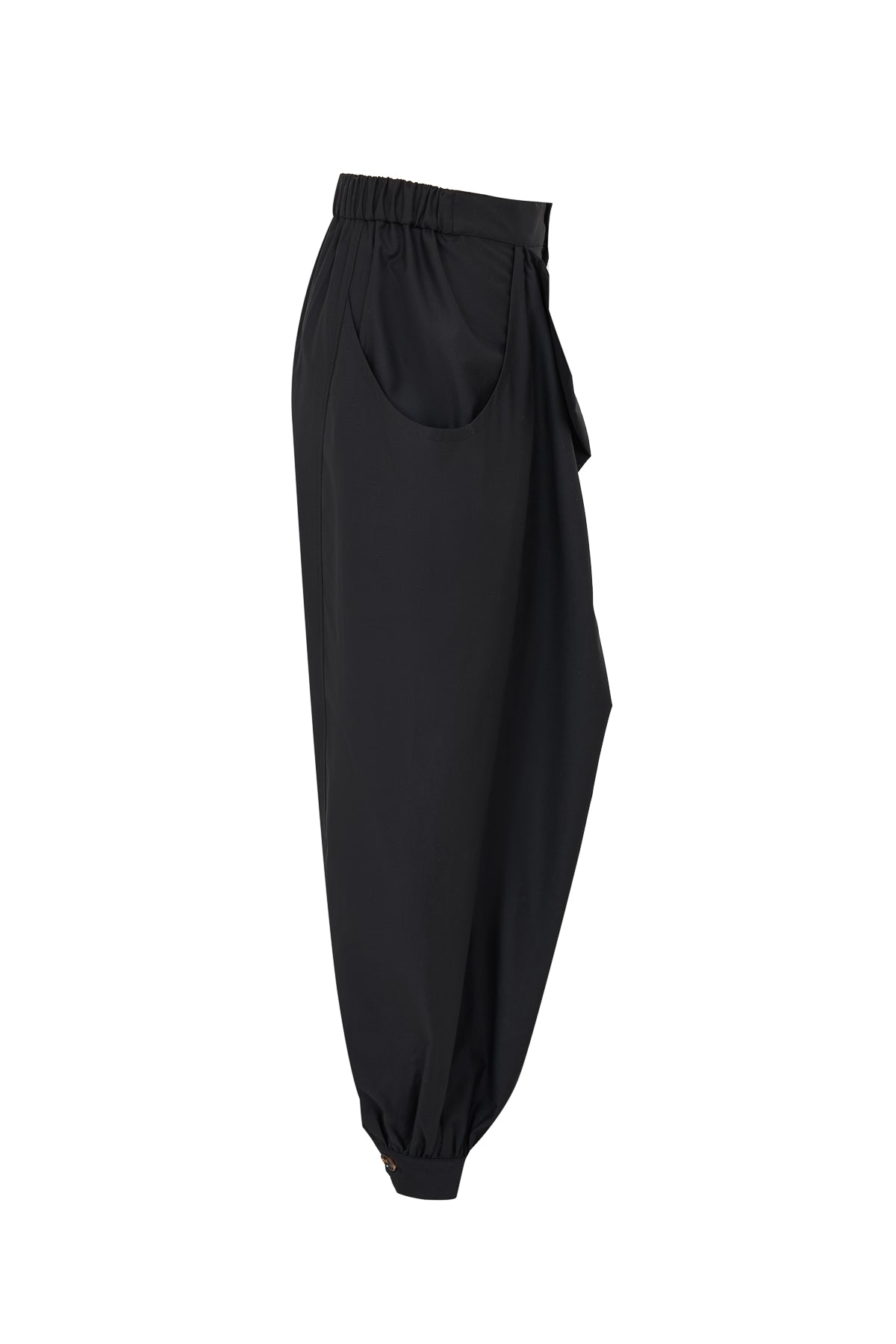 Woven Safari Draped Balloon Pants