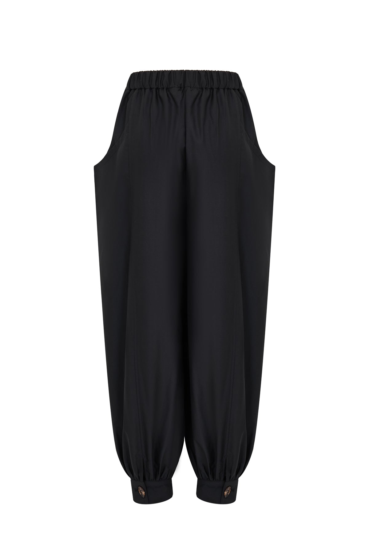 Woven Safari Draped Balloon Pants