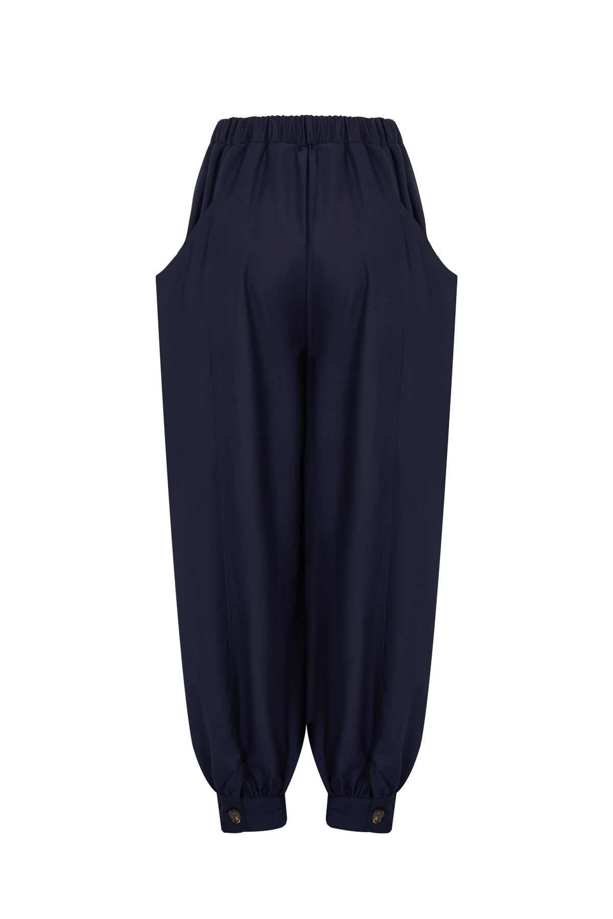 Woven Safari Draped Balloon Pants