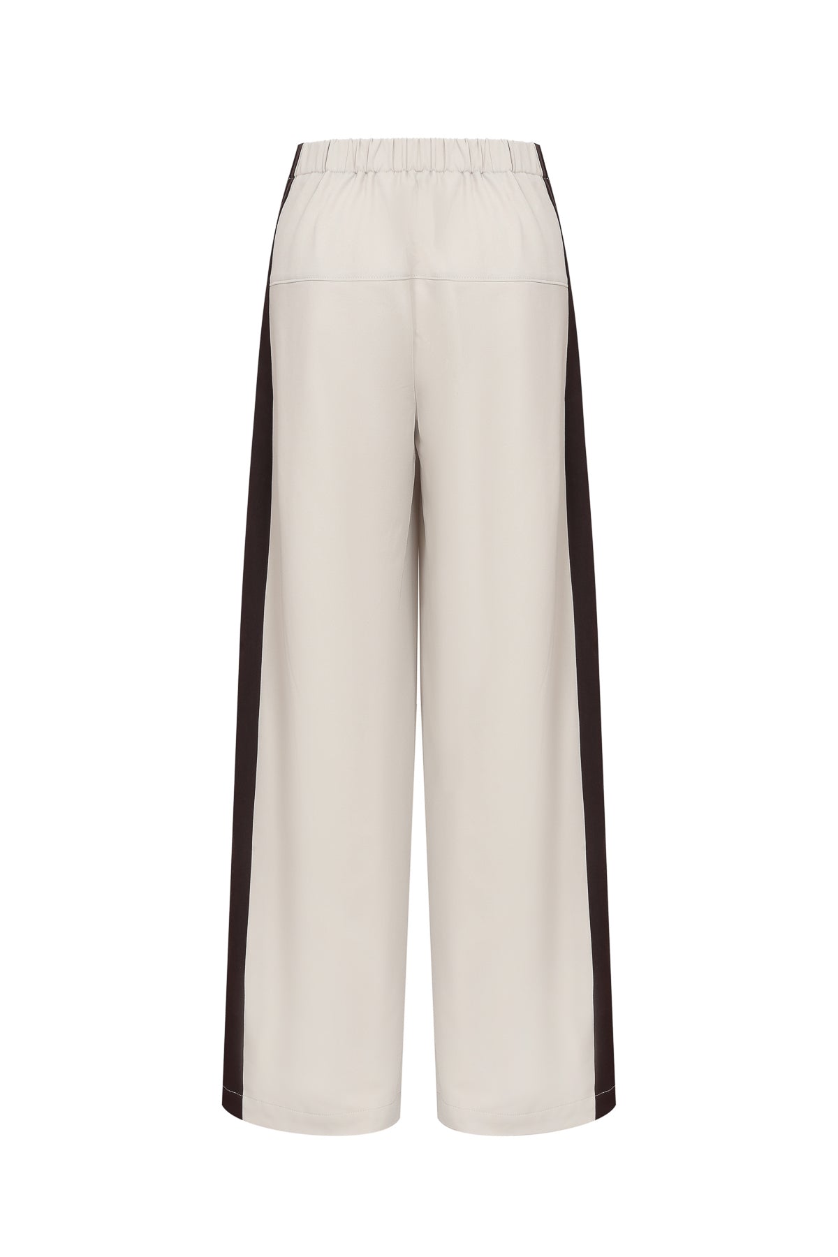 Woven Pleated Pants with Side Stripe