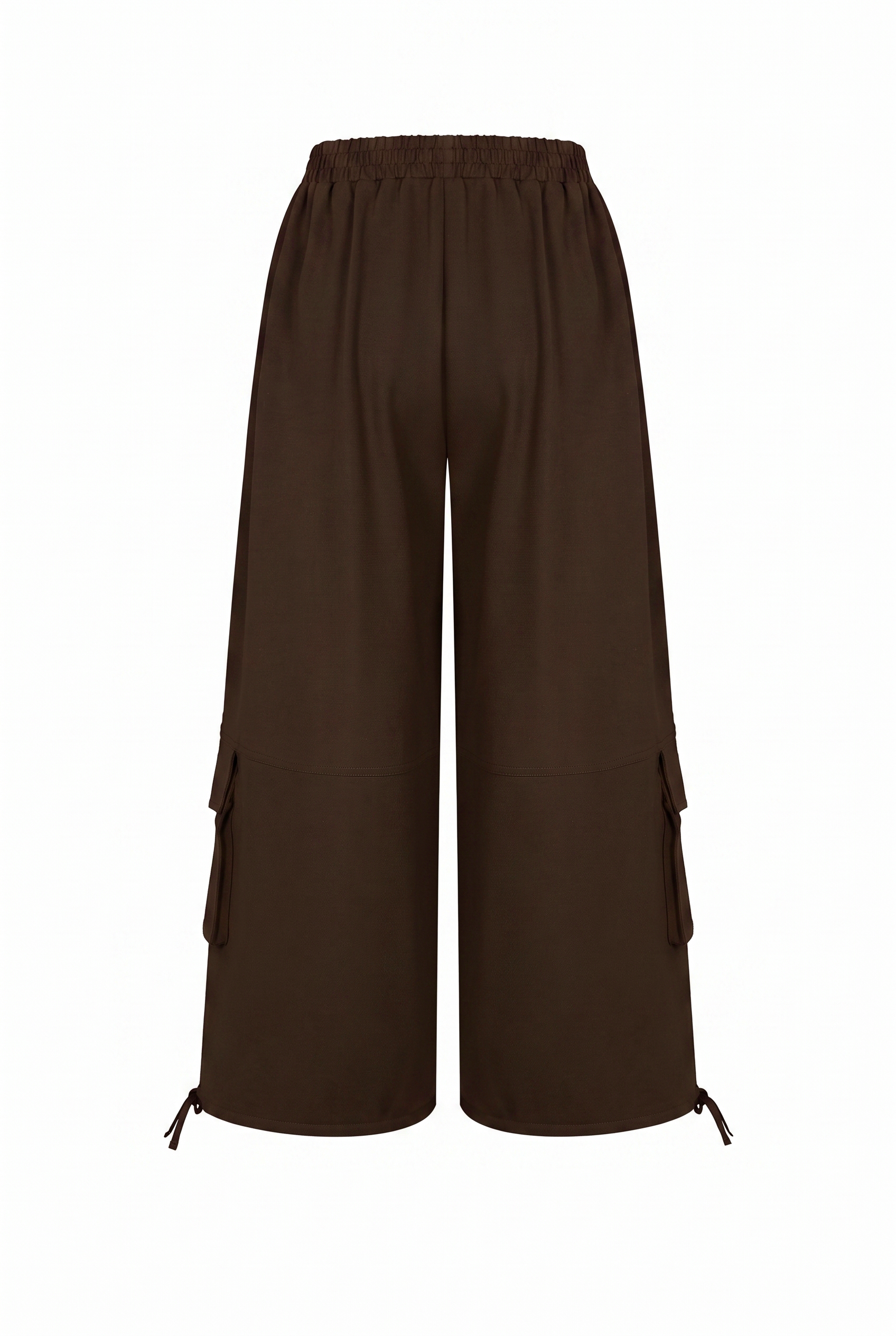 Anette Smocked Waist Balloon Sweatpants With Cargo Pockets