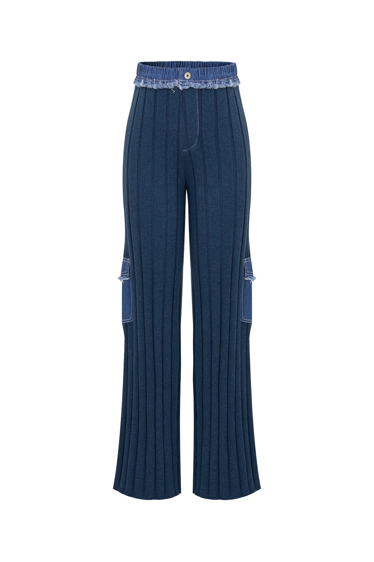 Jolie Knit Contrast Cargo Pants