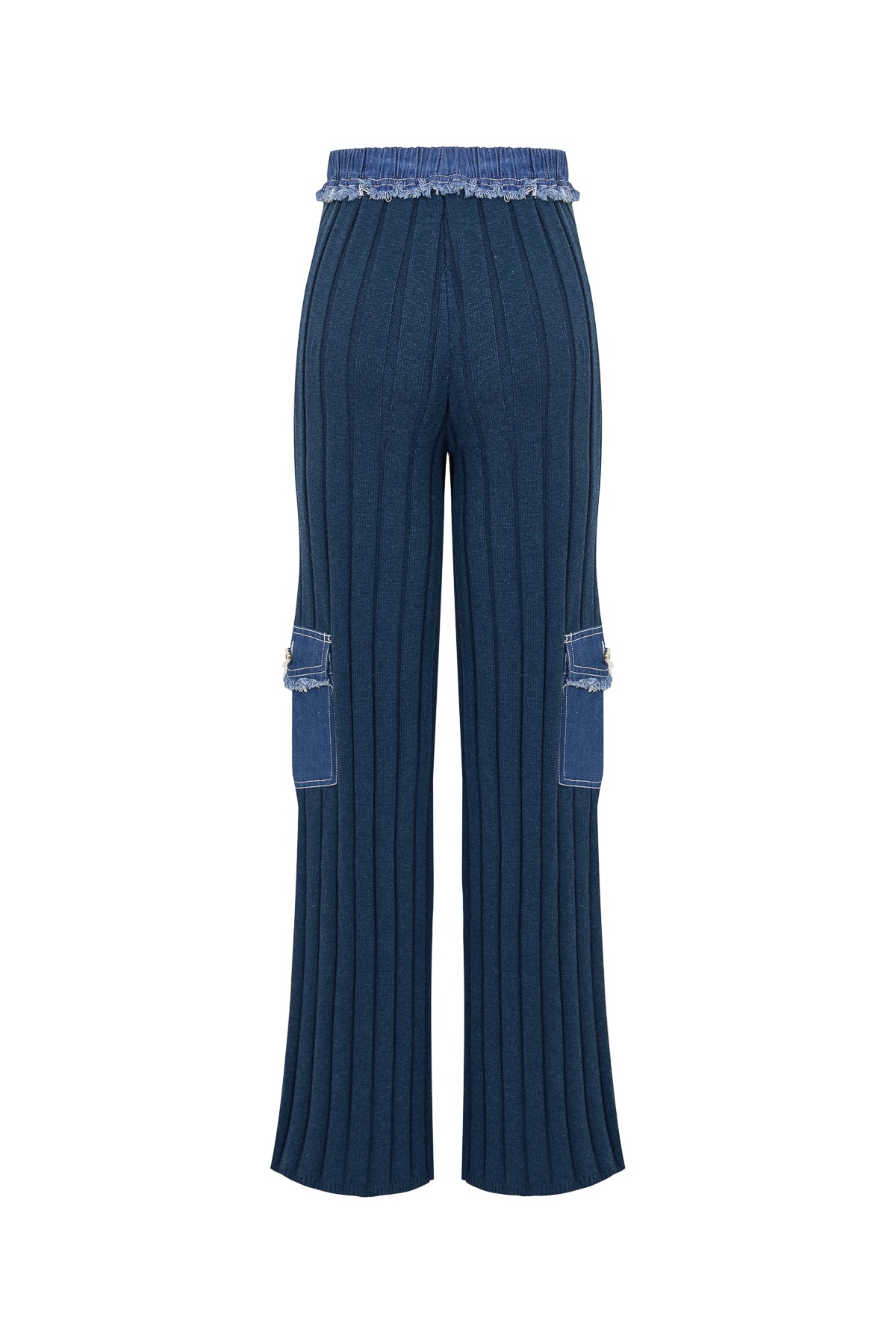 Jolie Knit Contrast Cargo Pants