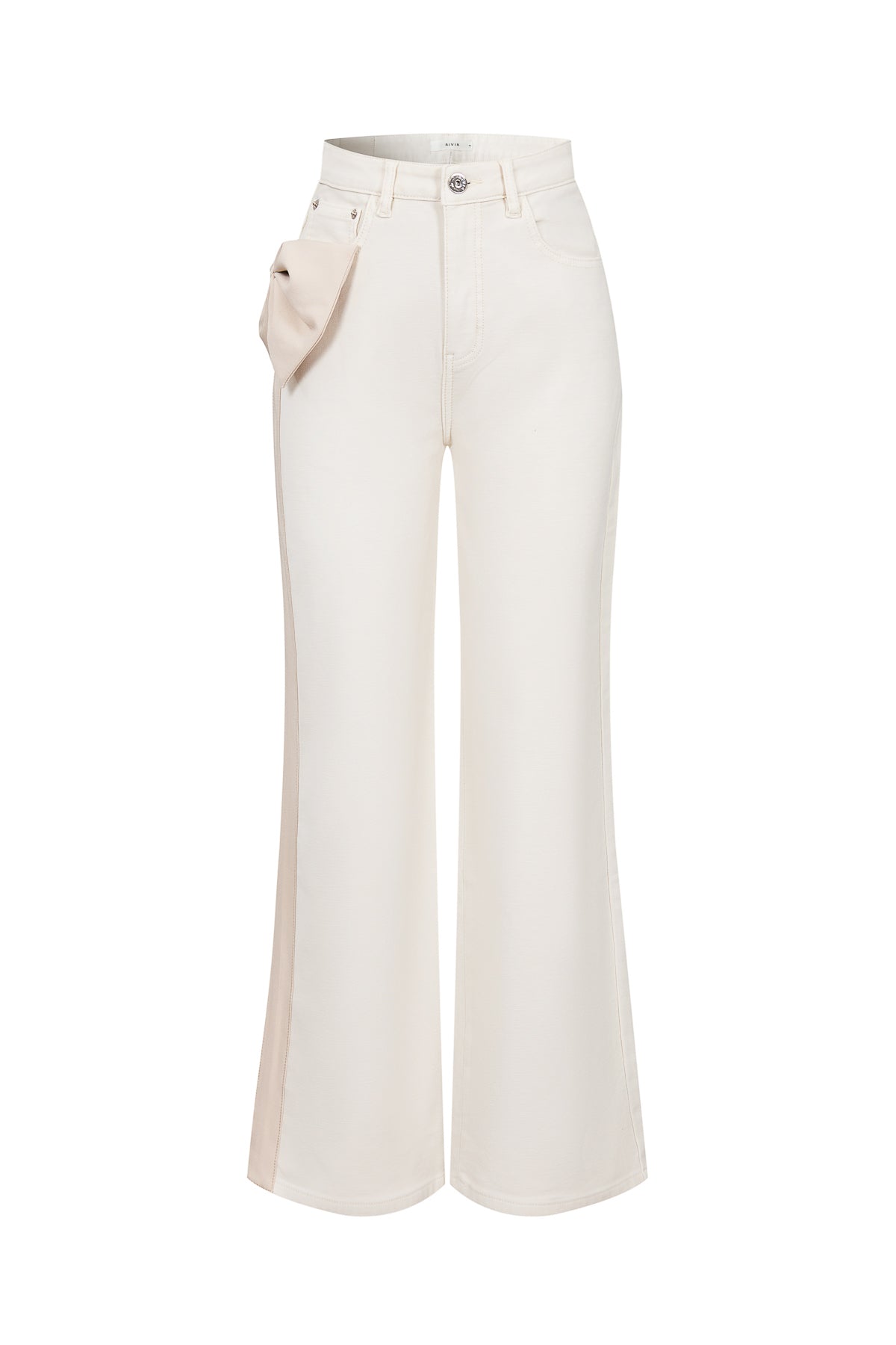 Maison Contrast Ribbon Twill Pants