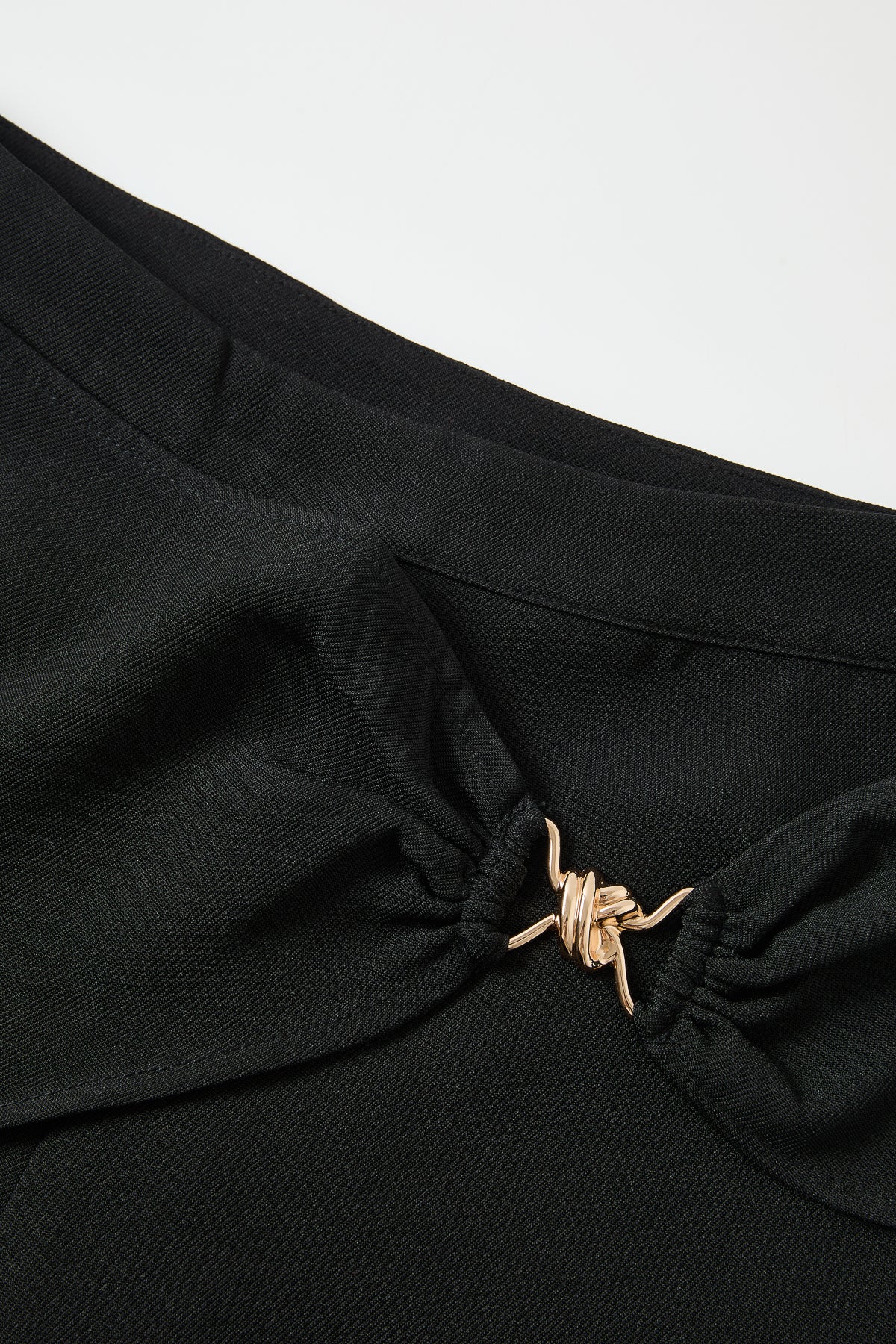 Tailored Wrap Trousers With Metal Trim