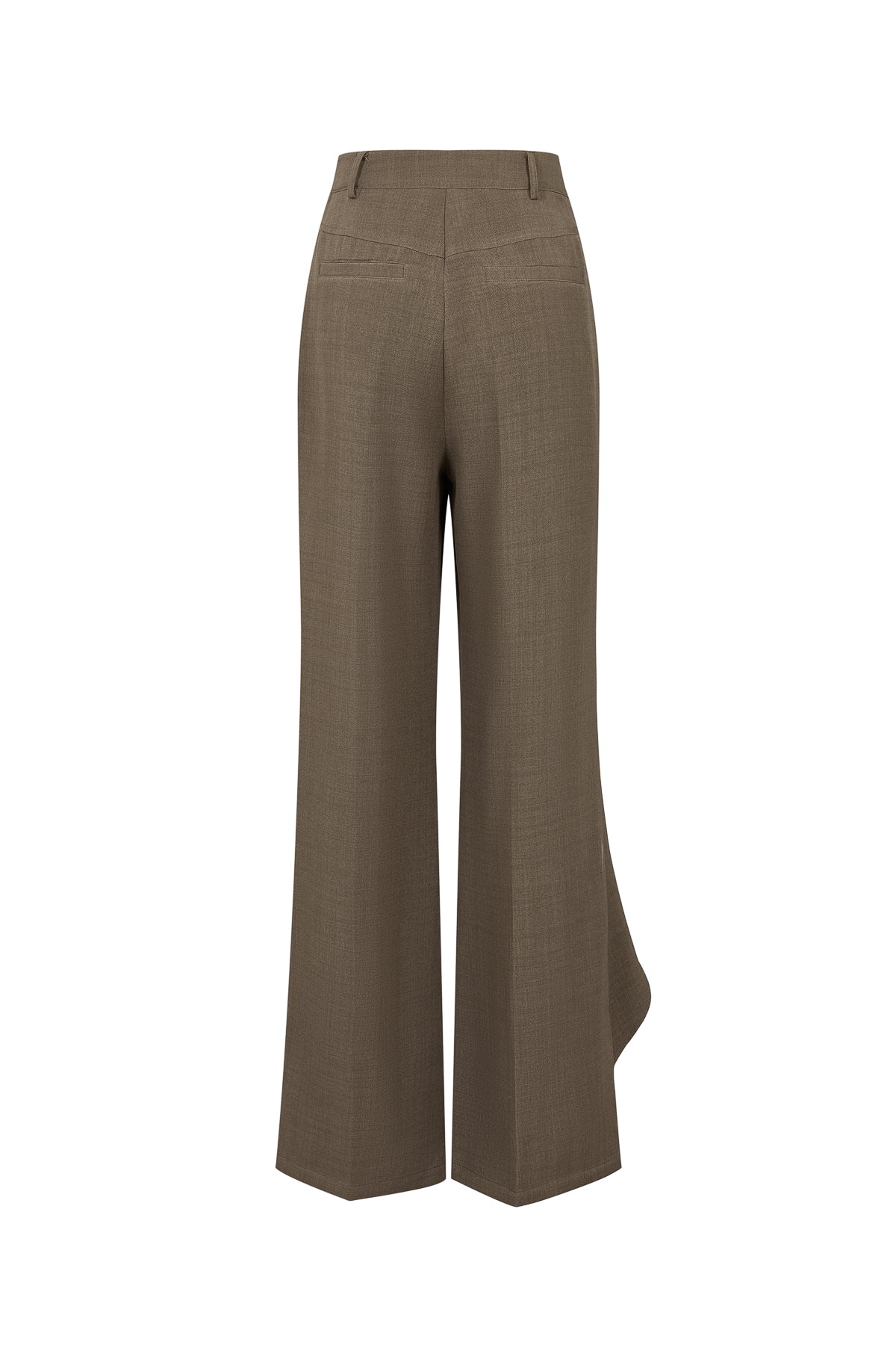 Tailored Wrap Trousers With Metal Trim
