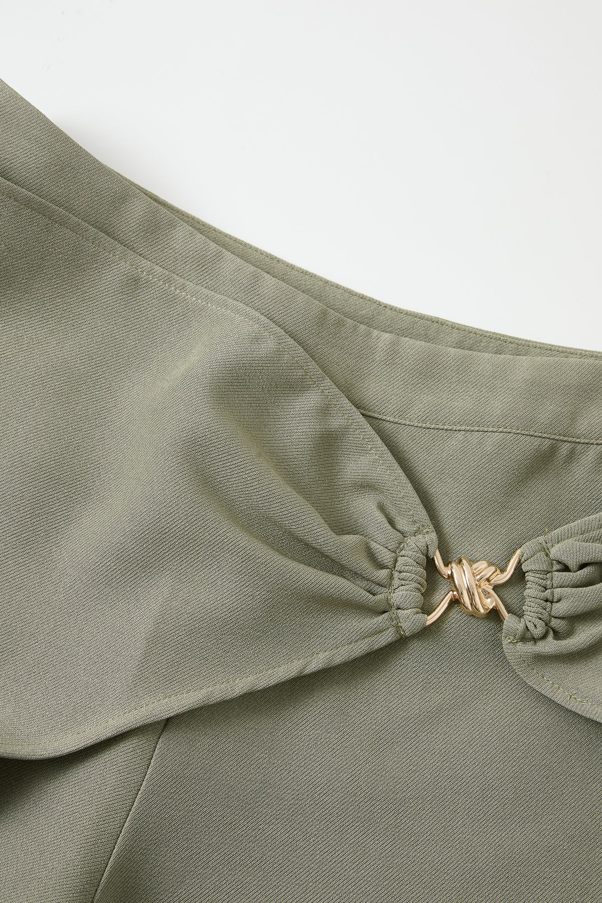 Tailored Wrap Trousers With Metal Trim
