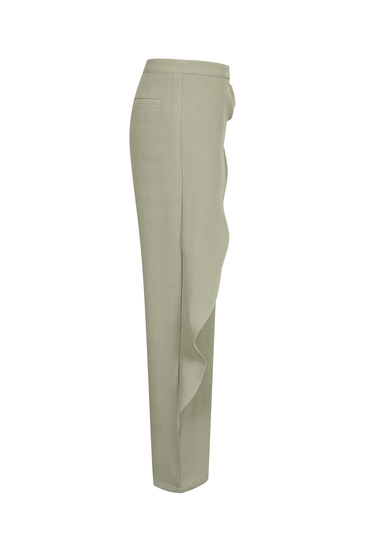 Tailored Wrap Trousers With Metal Trim