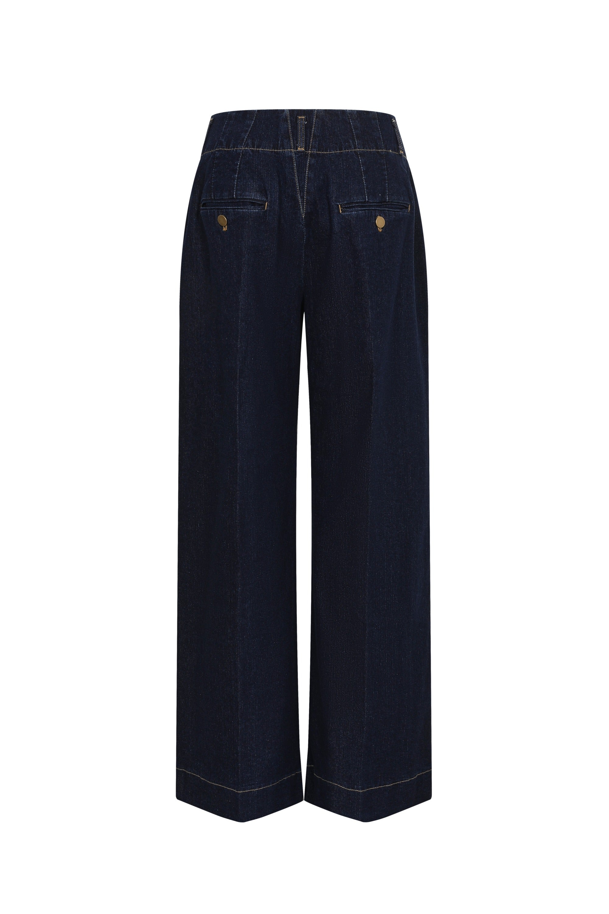 The Regent Tailored Denim Wide Leg Pants