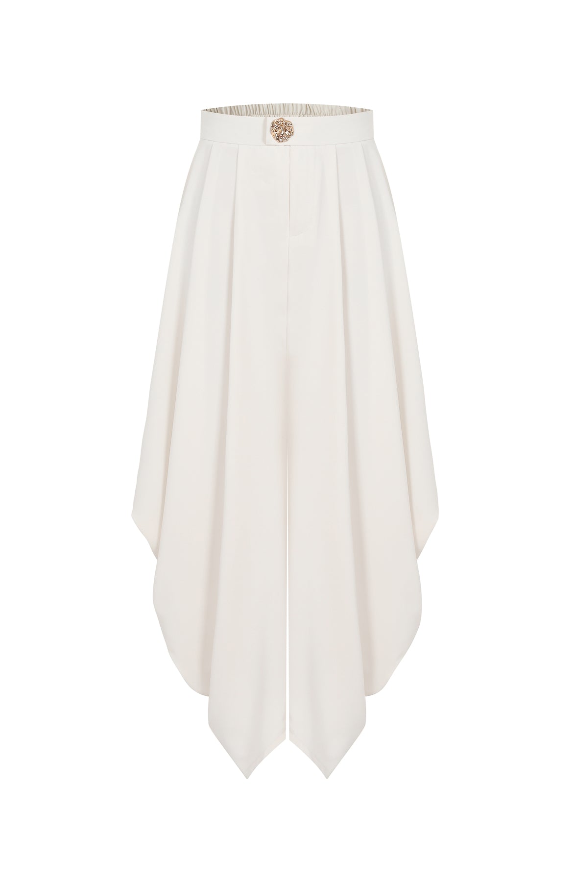 The Drape Ruched Solid Pants