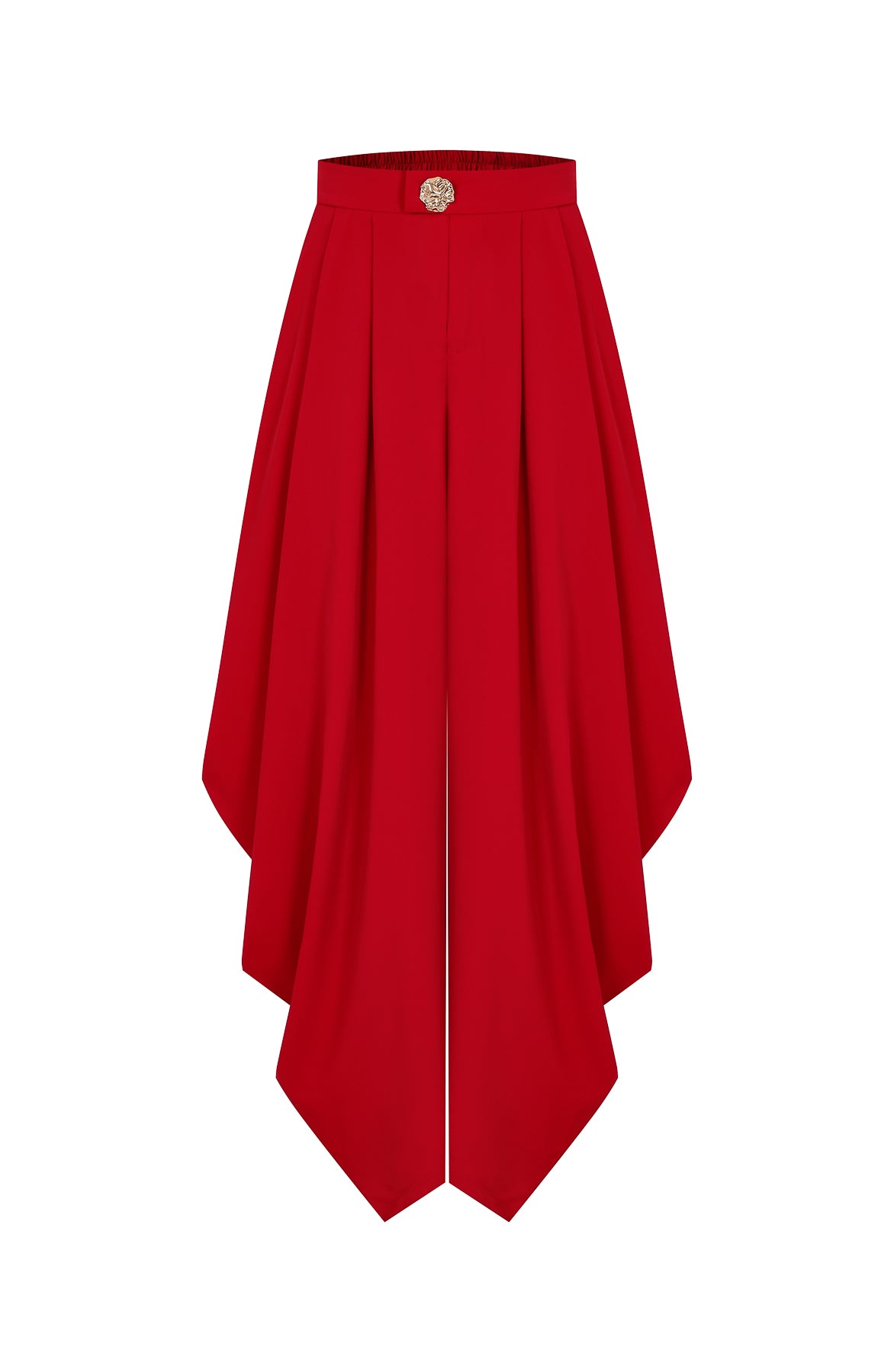 The Drape Ruched Solid Pants