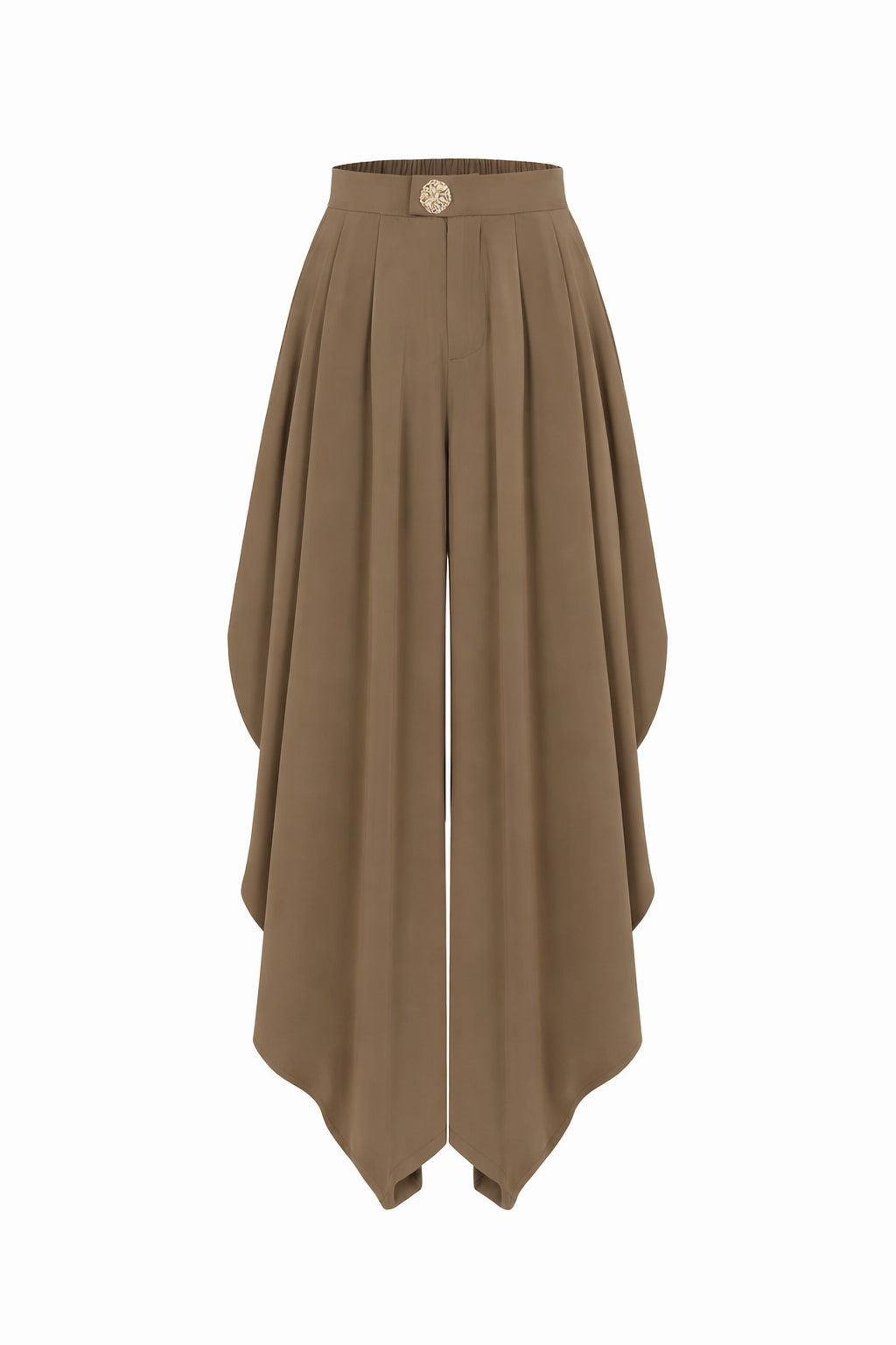 The Drape Ruched Solid Pants