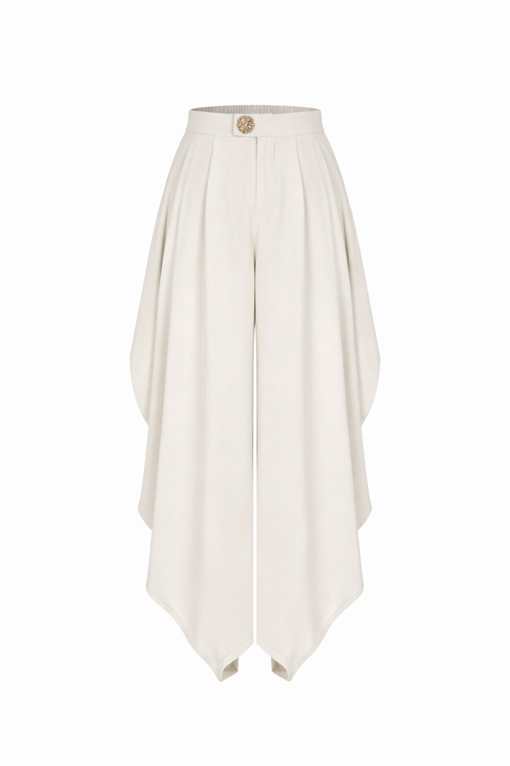 The Drape Ruched Solid Pants