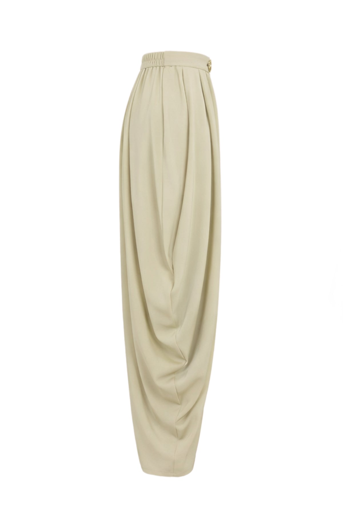The Drape Ruched Solid Pants