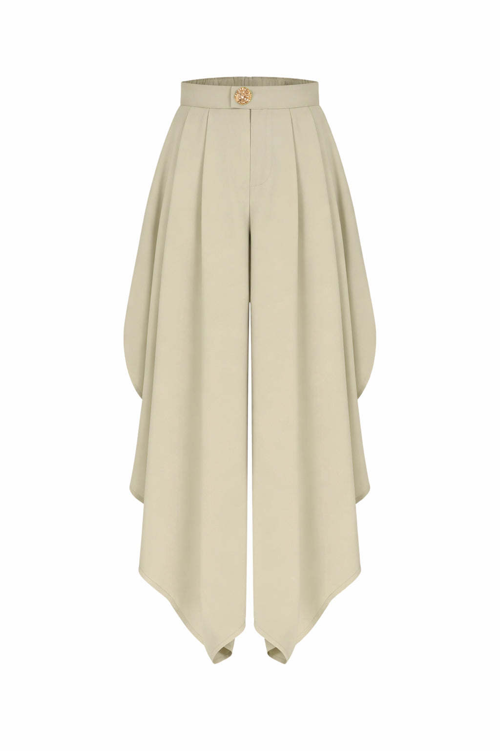 The Drape Ruched Solid Pants
