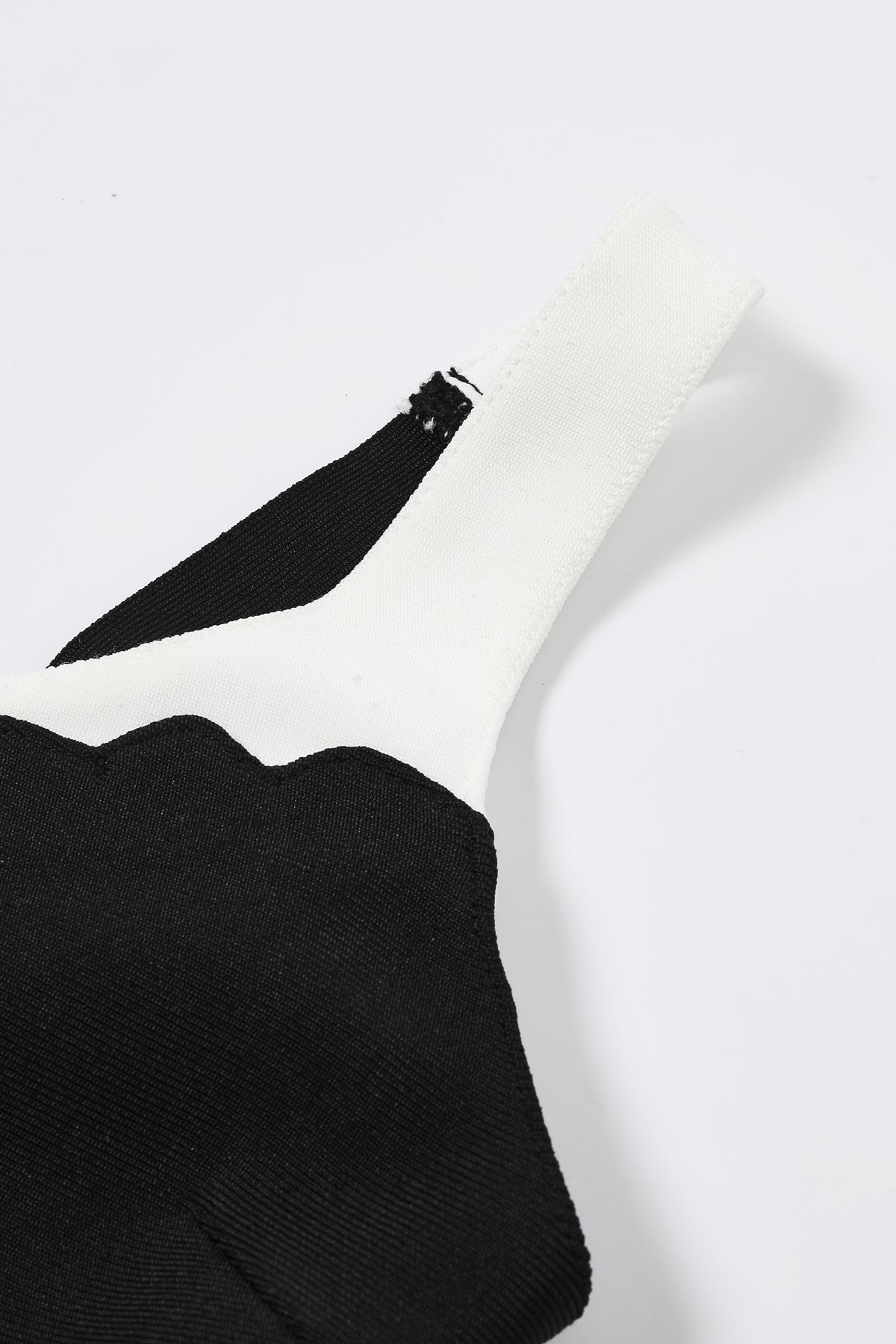 Scallop Detail Two Tone Skirt Set