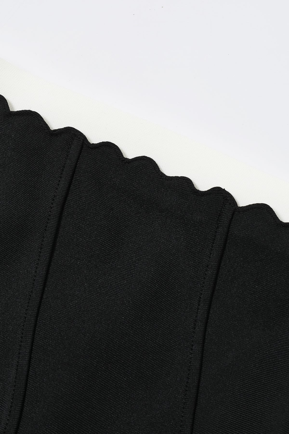 Scallop Detail Two Tone Skirt Set