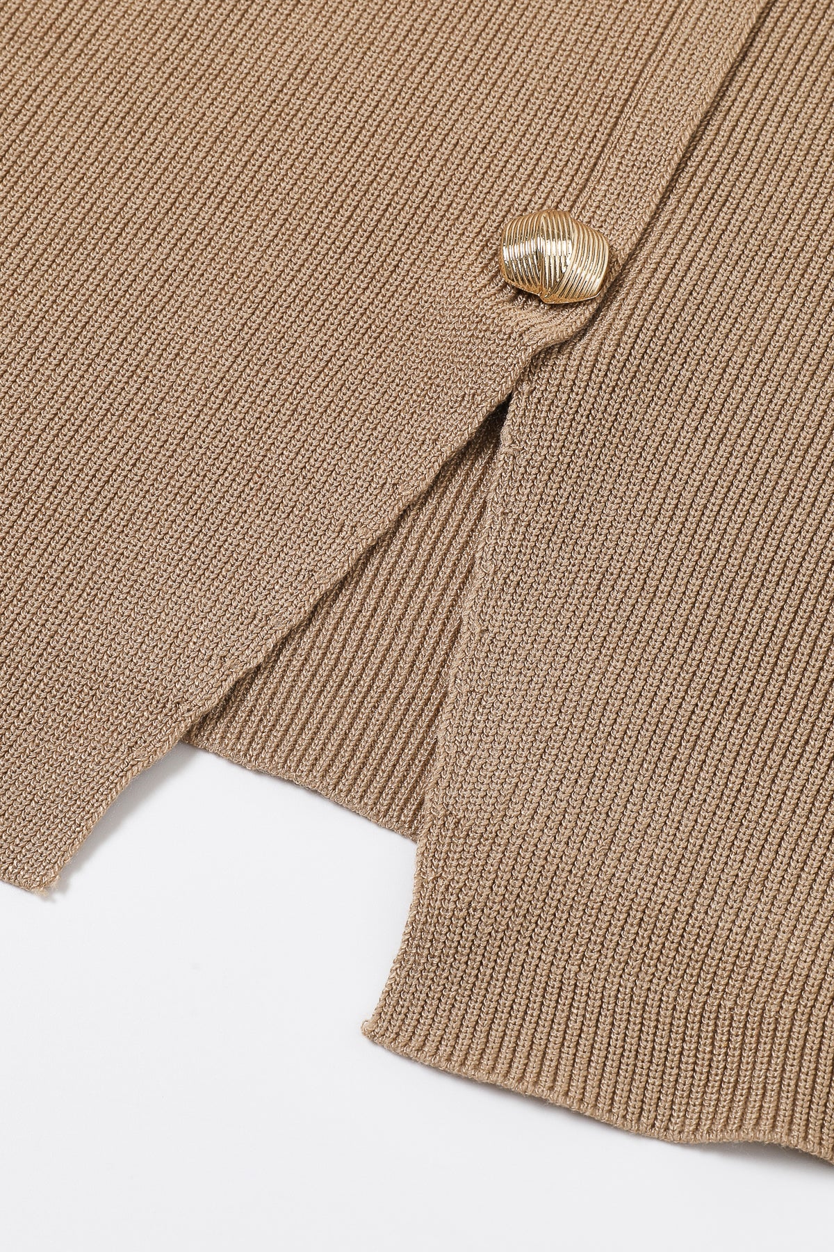 Cashmere Canvas Sleeveless Knit Vest & Pants Set