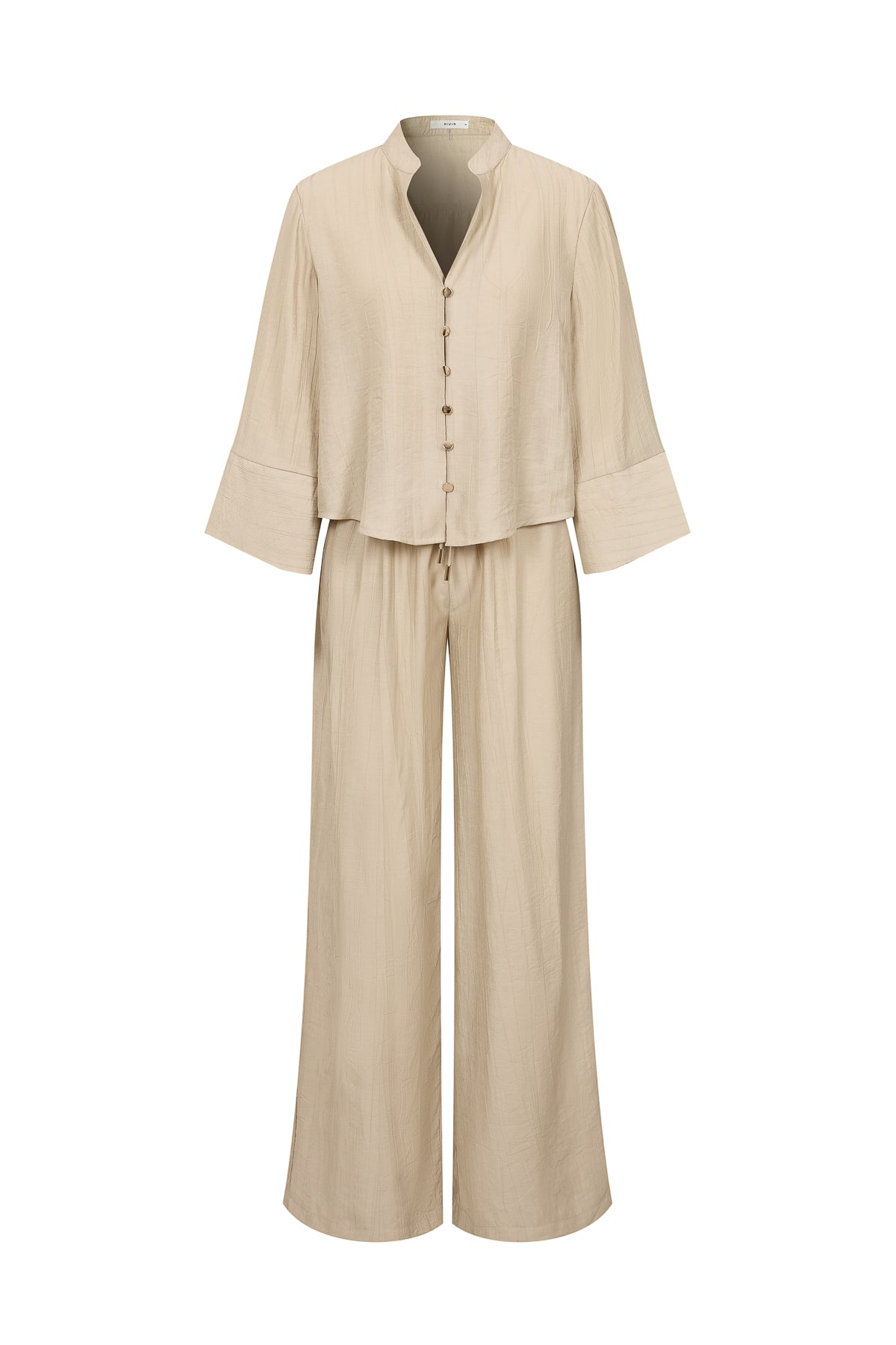 Oversized Fit Long Sleeve Top with pants set