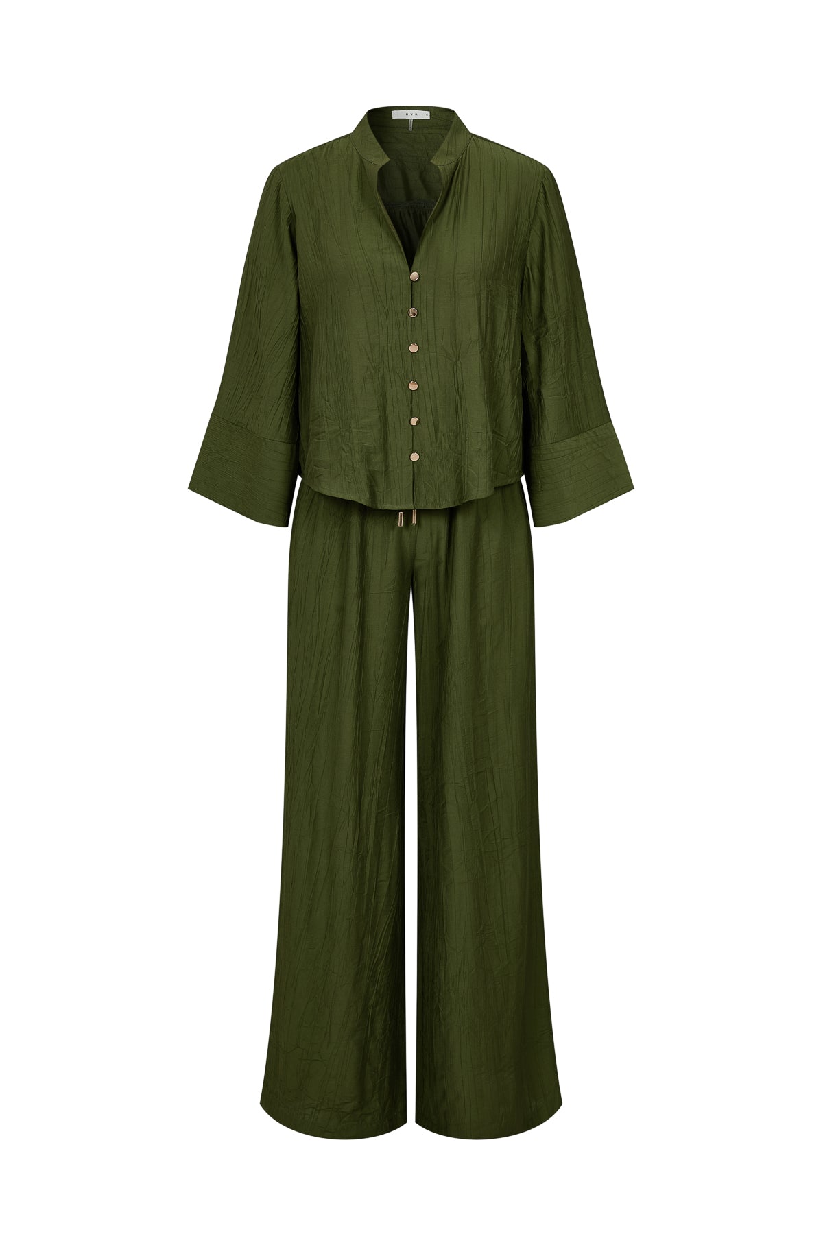 Oversized Fit Long Sleeve Top with pants set