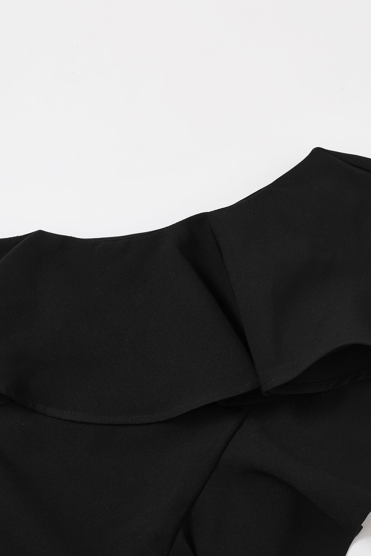 Colette One Shoulder Ruffle Woven Top