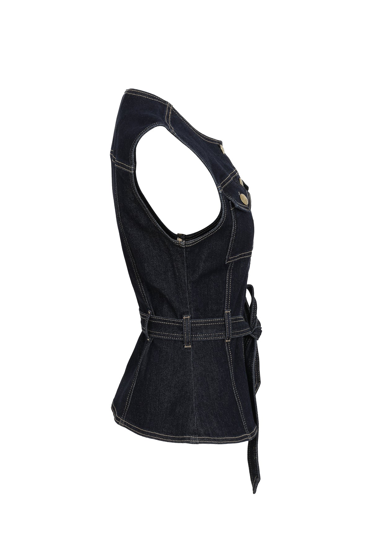 The Gilded Denim Bastion Vest