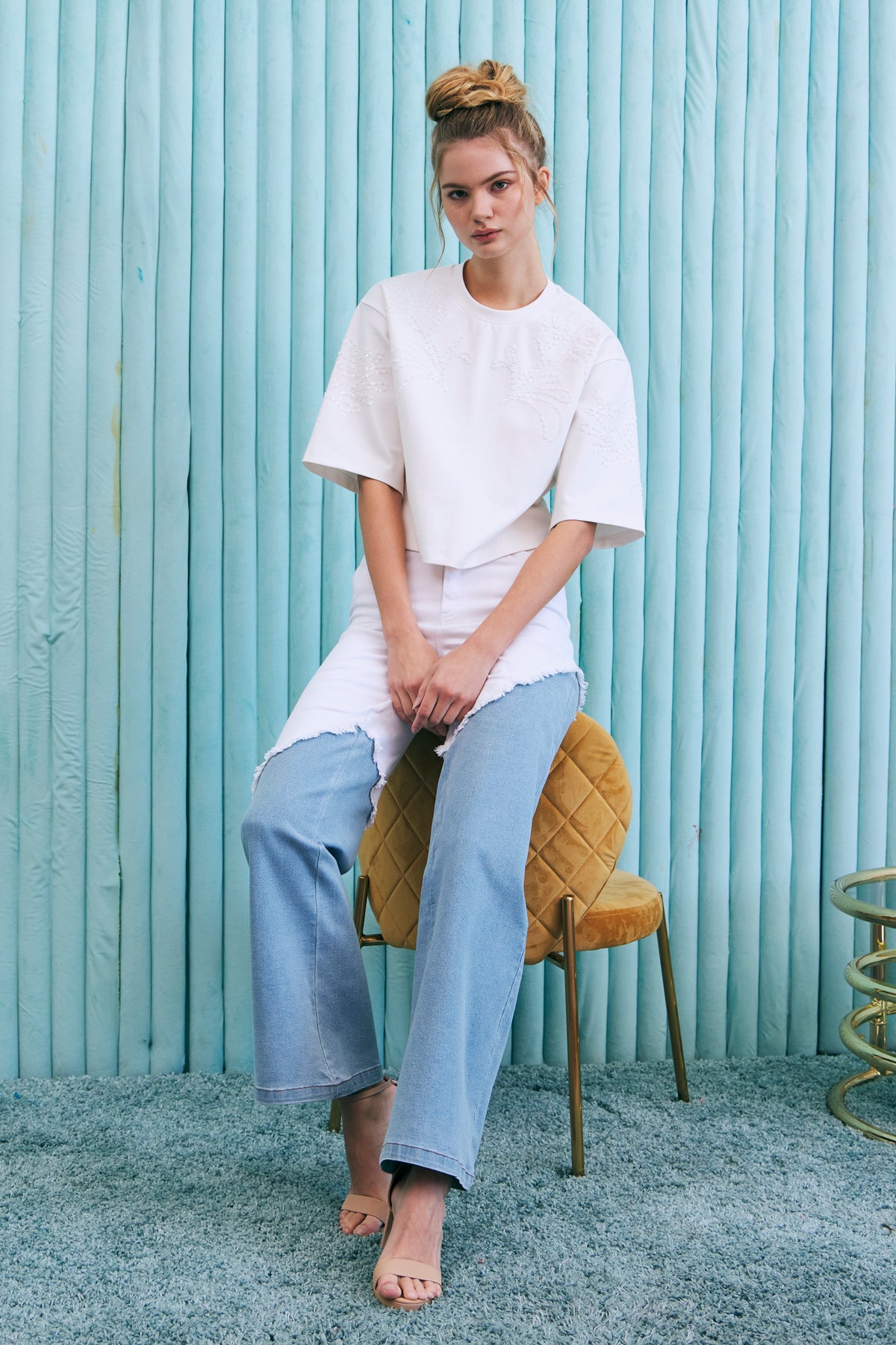 Sequin Embellishment T shirt