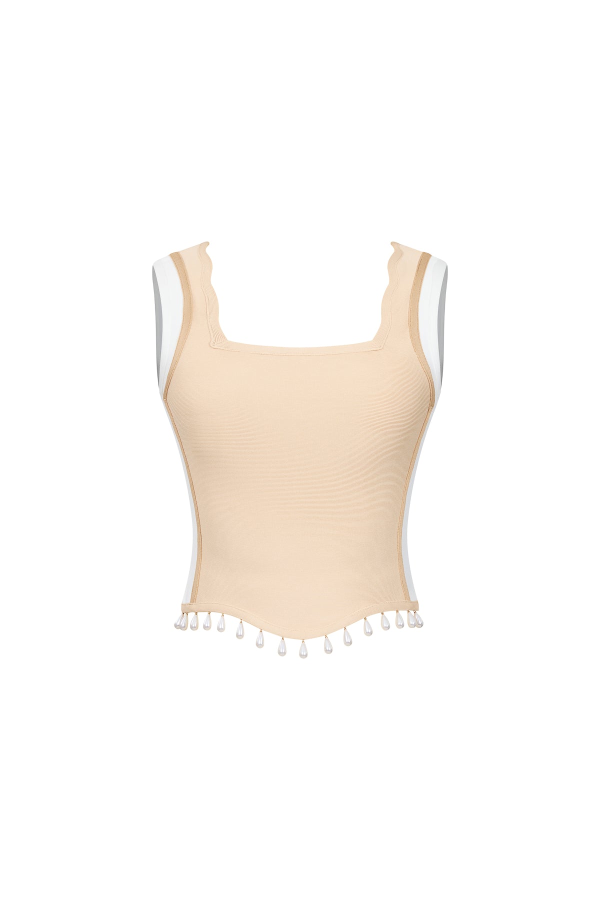 Wavy Fringe Bandage Top