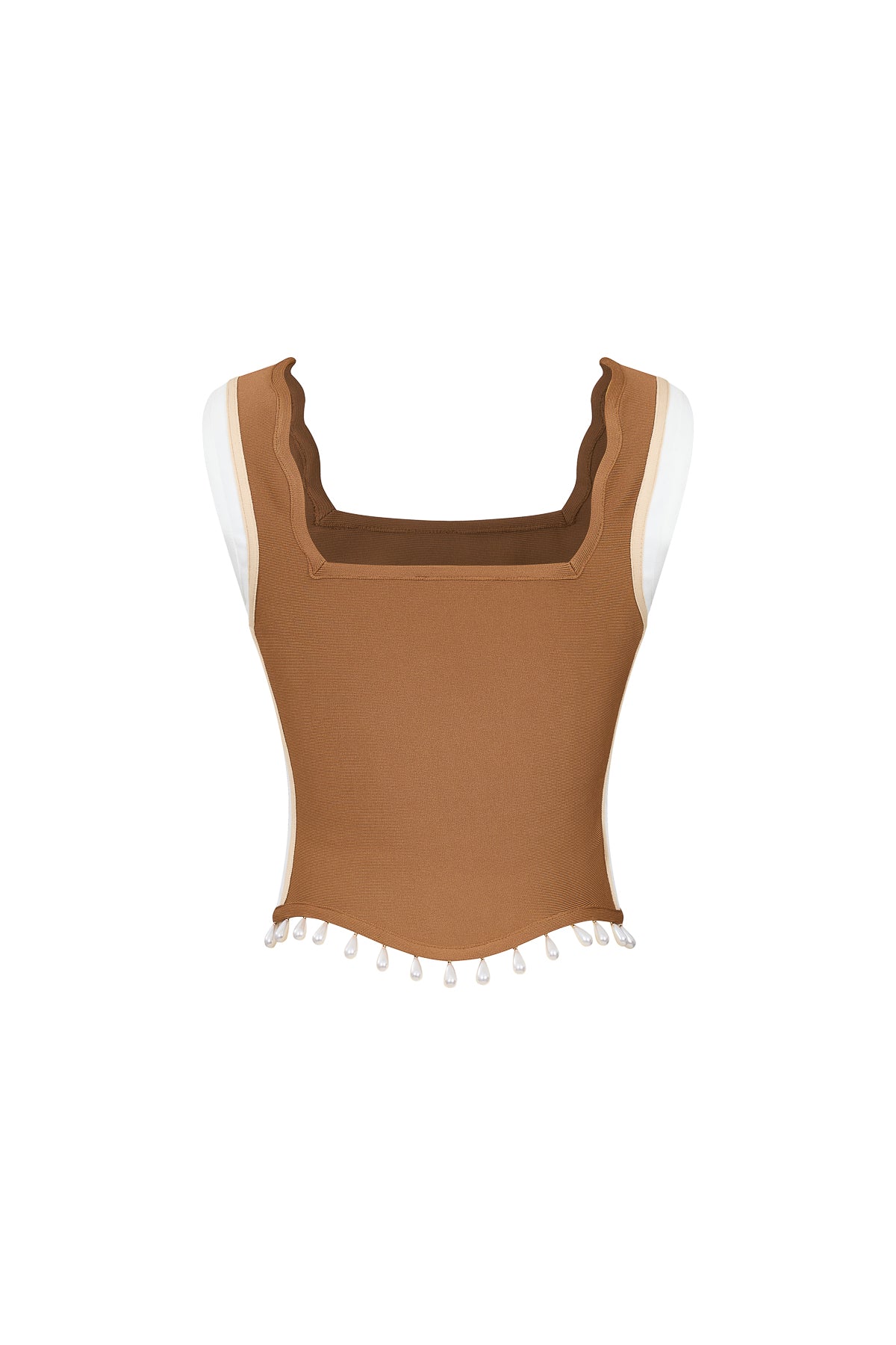 Wavy Fringe Bandage Top