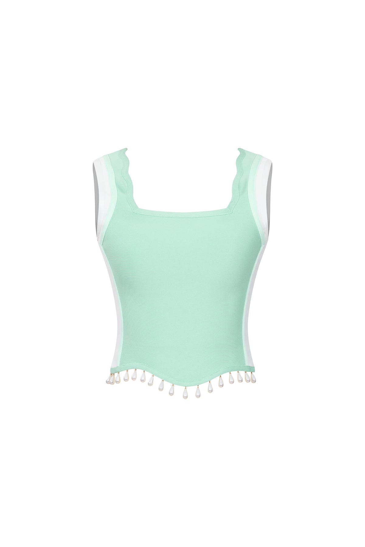 Wavy Fringe Bandage Top
