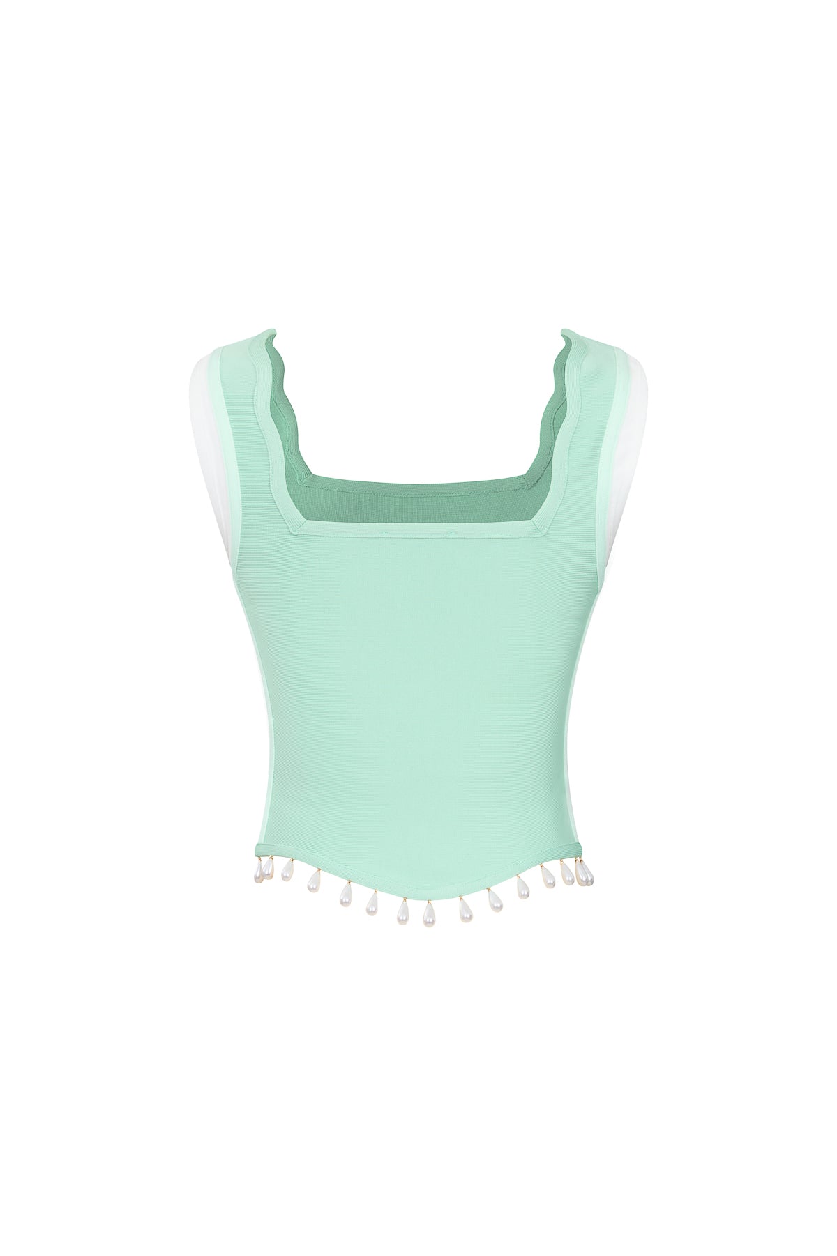 Wavy Fringe Bandage Top