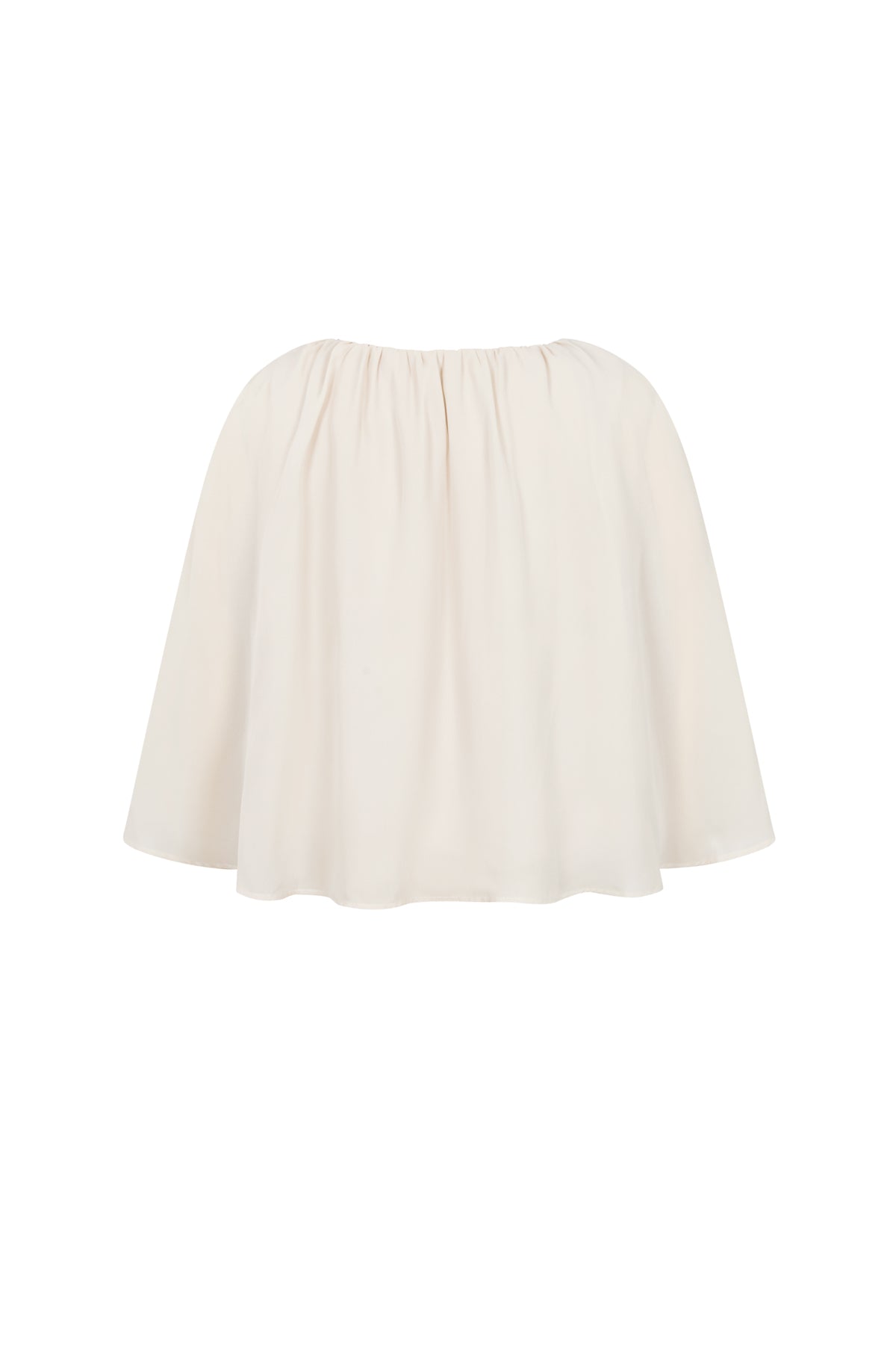 Shirred Cape Top
