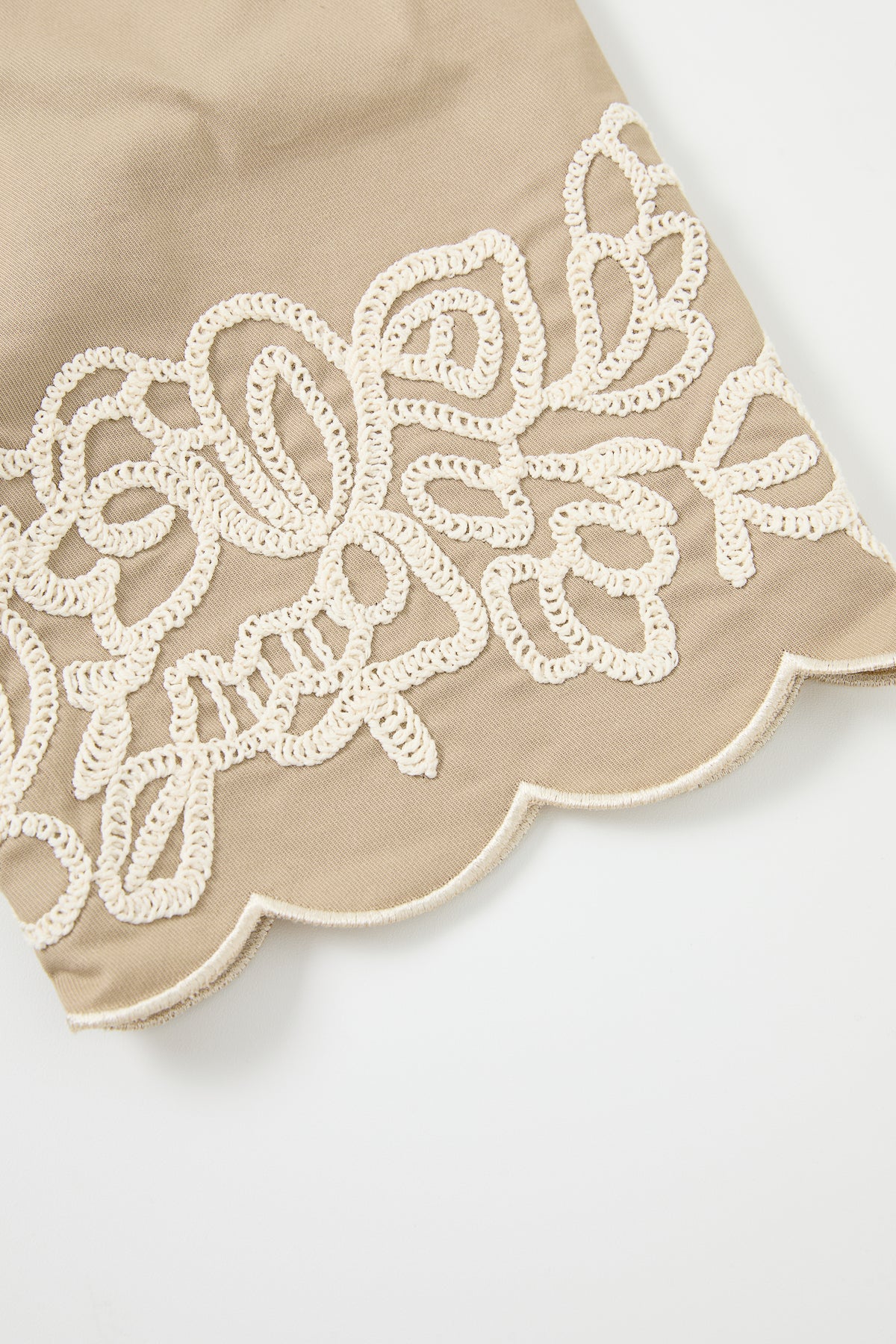 Embroidered Poplin Top