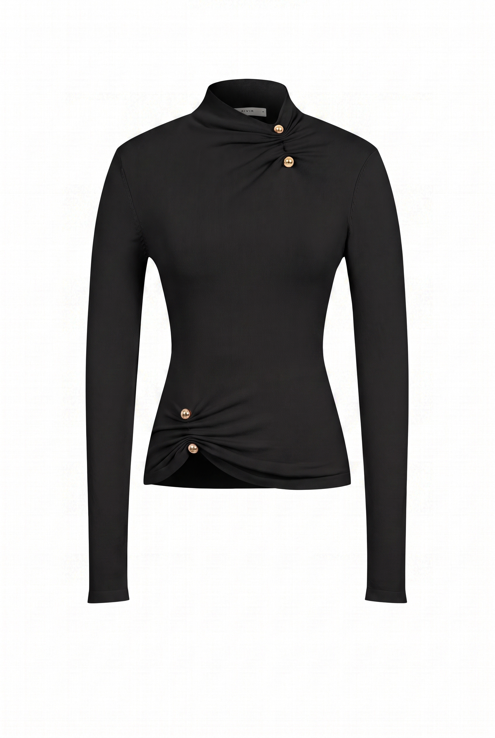 Asymmetric Gold Trim Top
