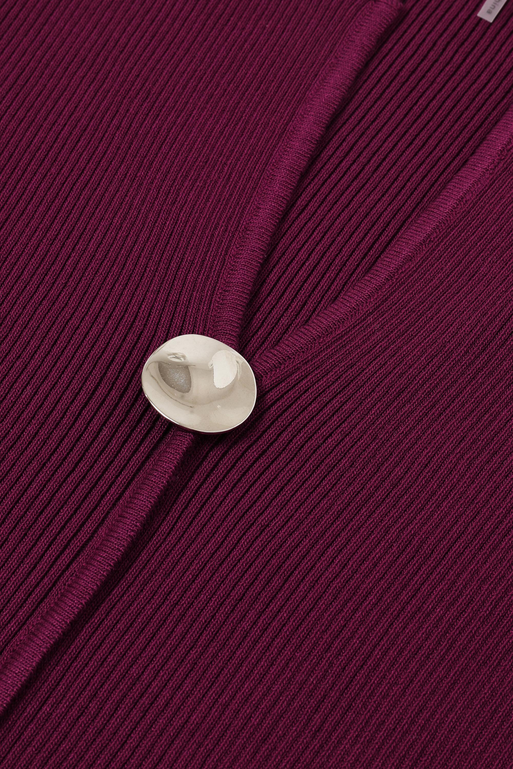 Velare Knit Long Sleeve Top With Unique Buttons