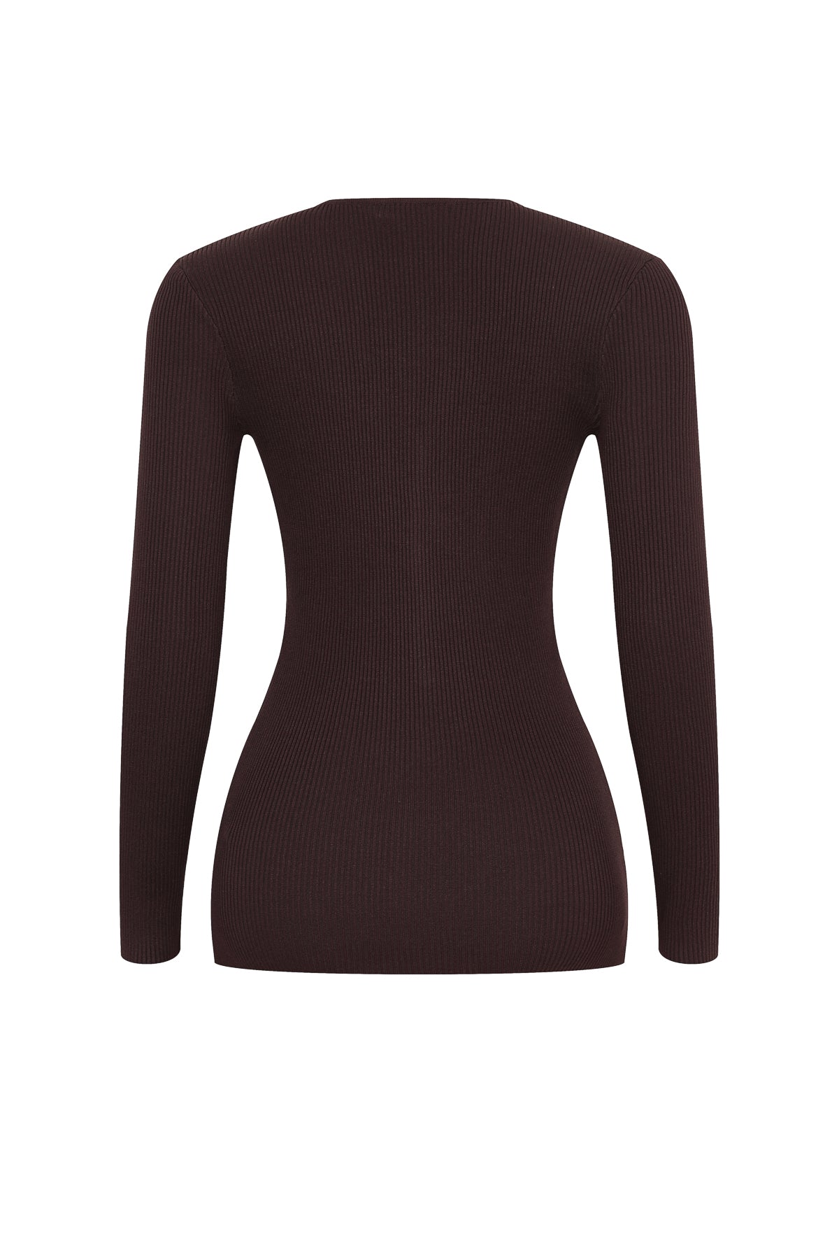 Velare Knit Long Sleeve Top With Unique Buttons